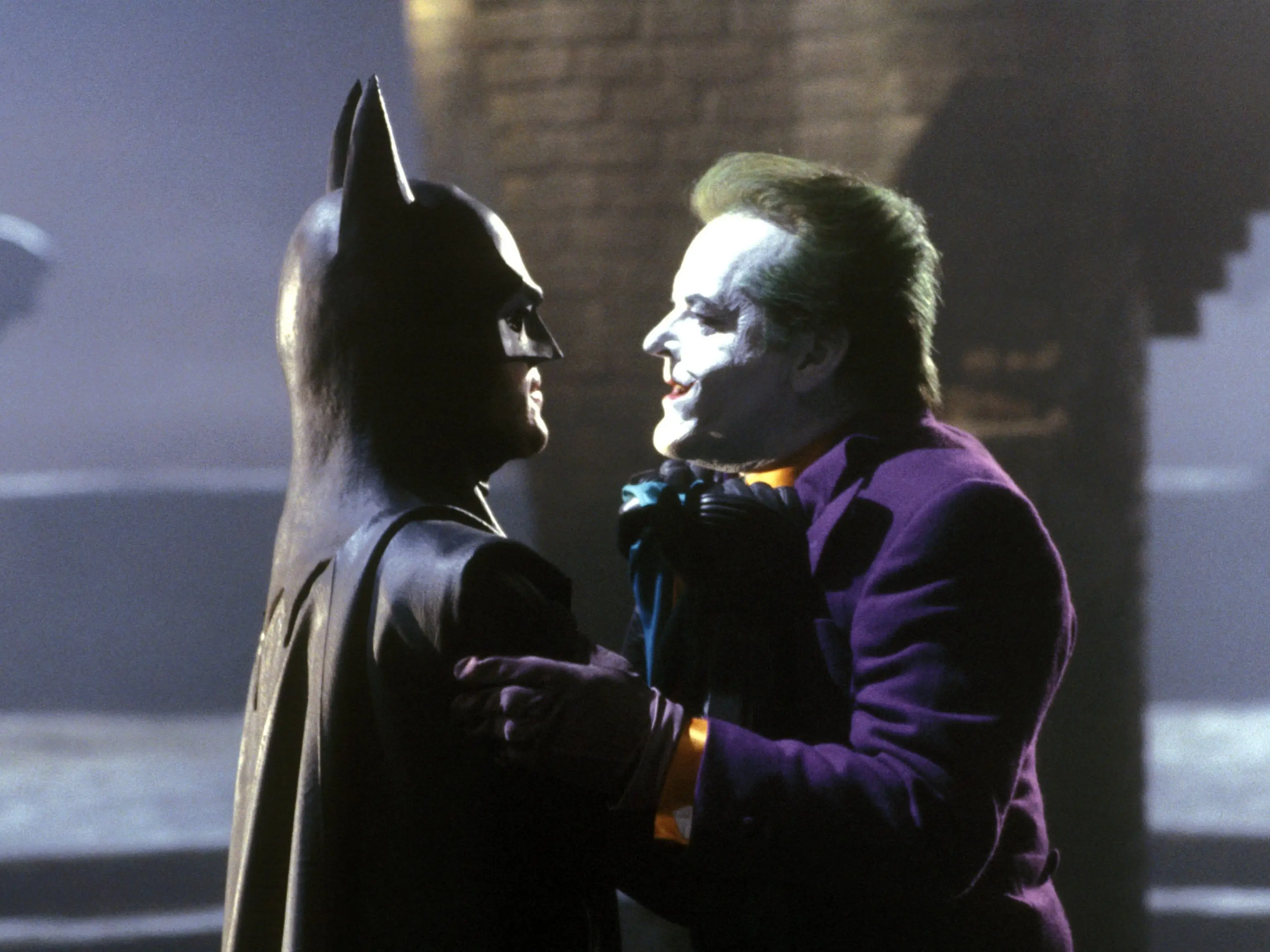 michael keaton and jack nicholson in batman