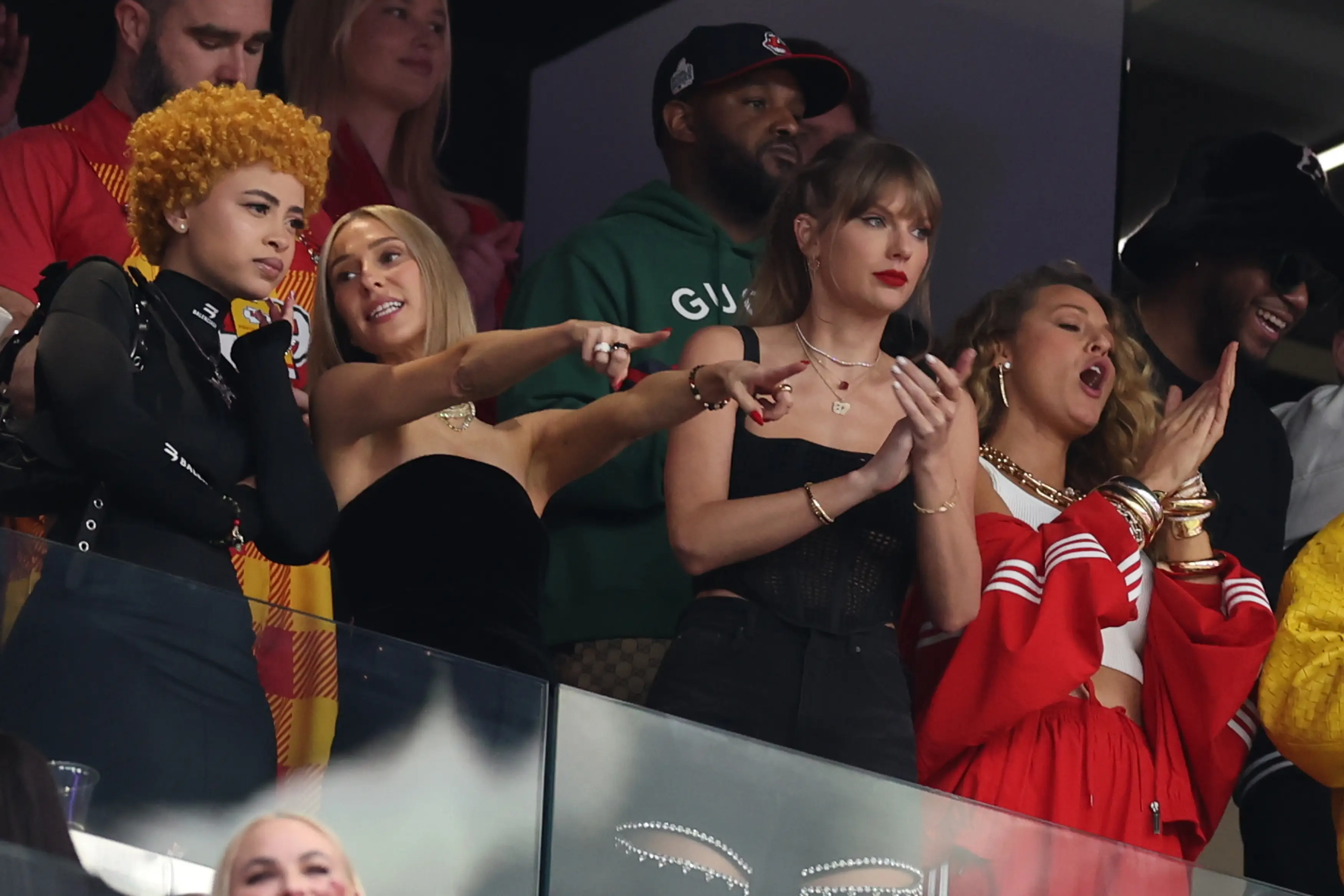 ce Spice (left), Ashley Avignone, Taylor Swift, and Blake Lively