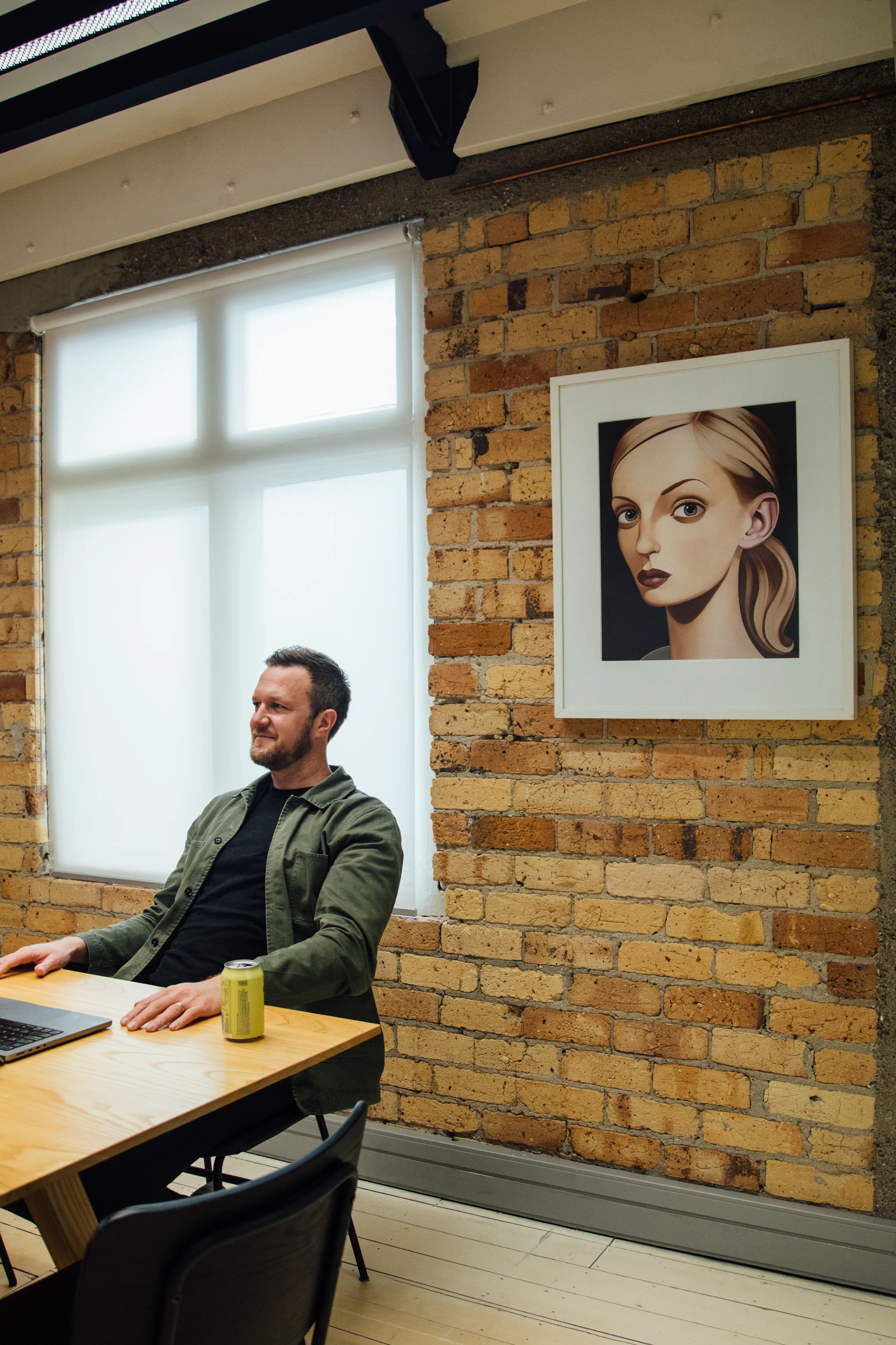 Art in Previously Unavailable's office space.