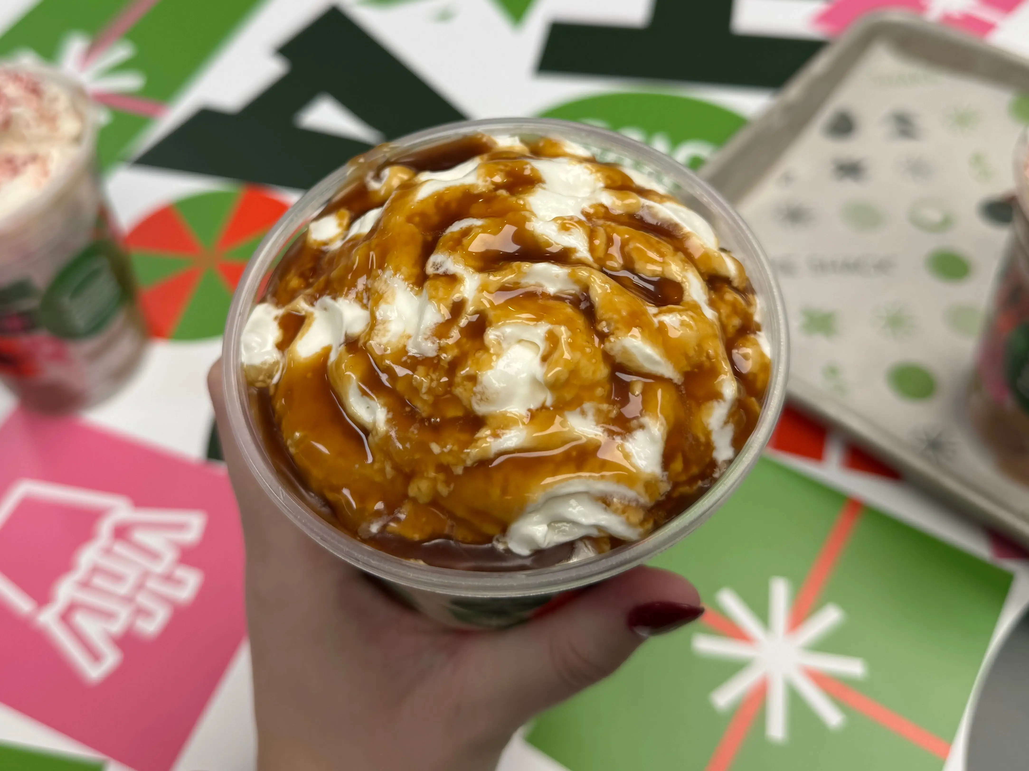 the Sticky Toffee Pudding Shake top