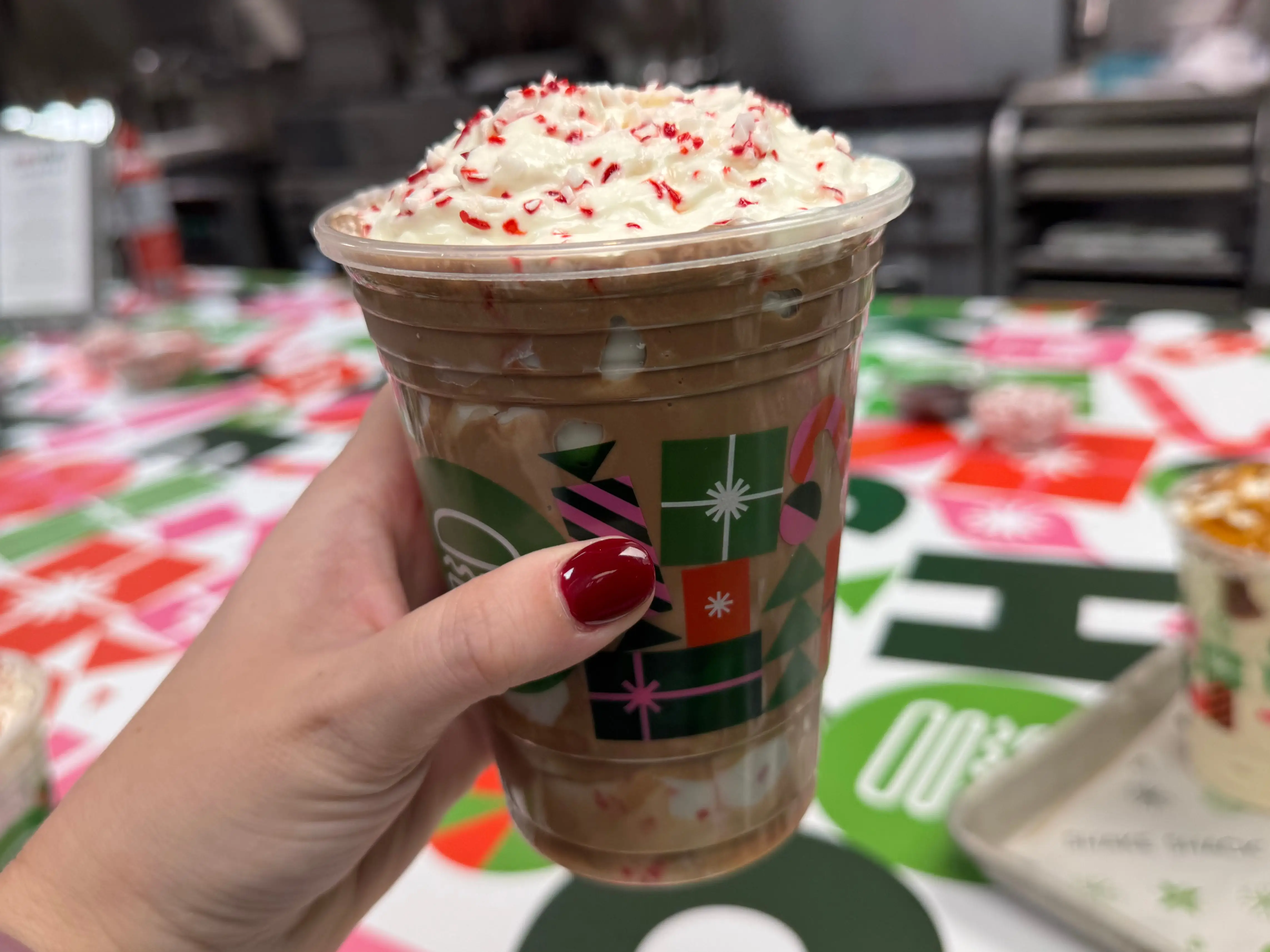 Peppermint Bark Chocolate Shake