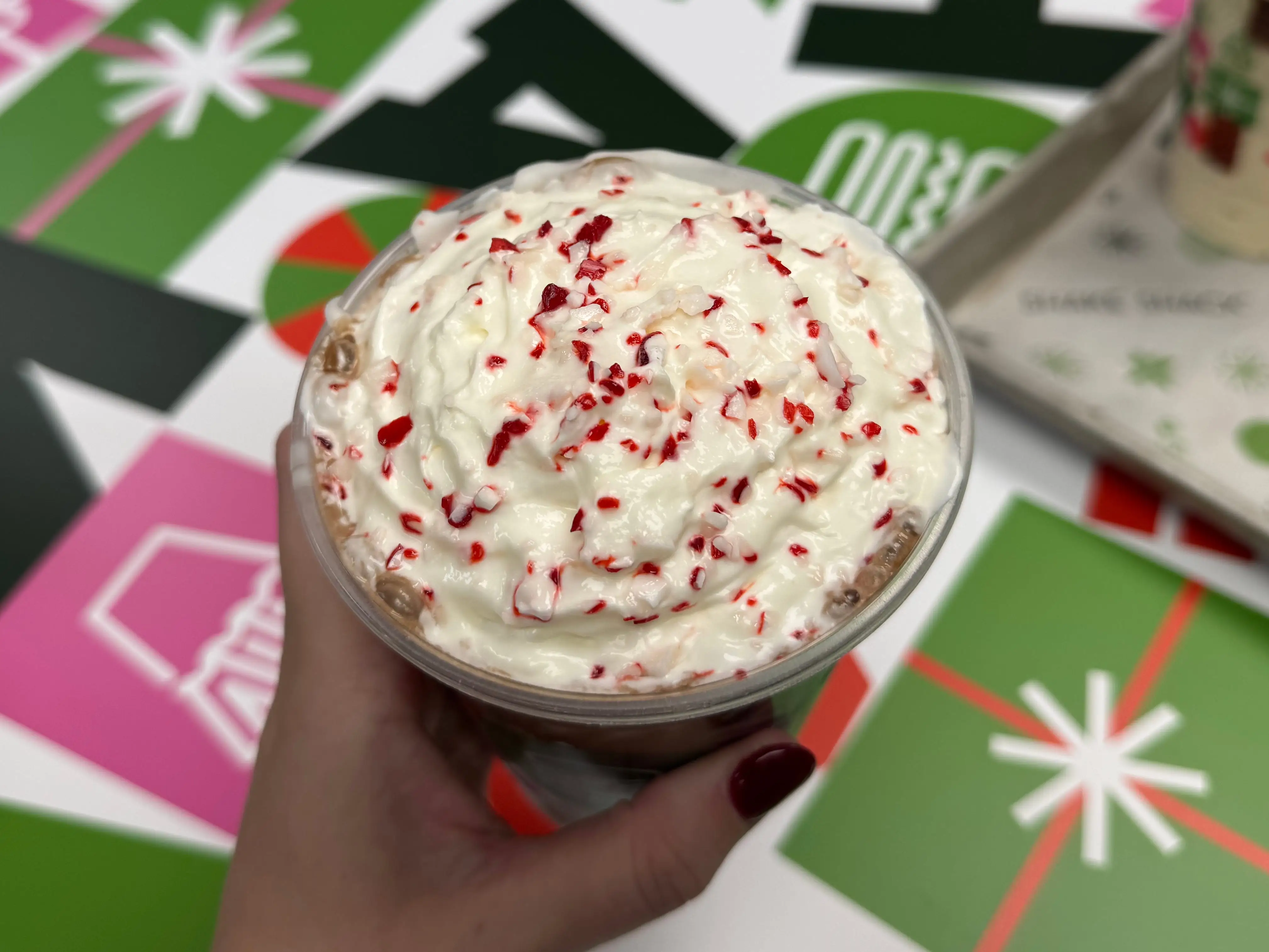 Peppermint Bark Chocolate Shake