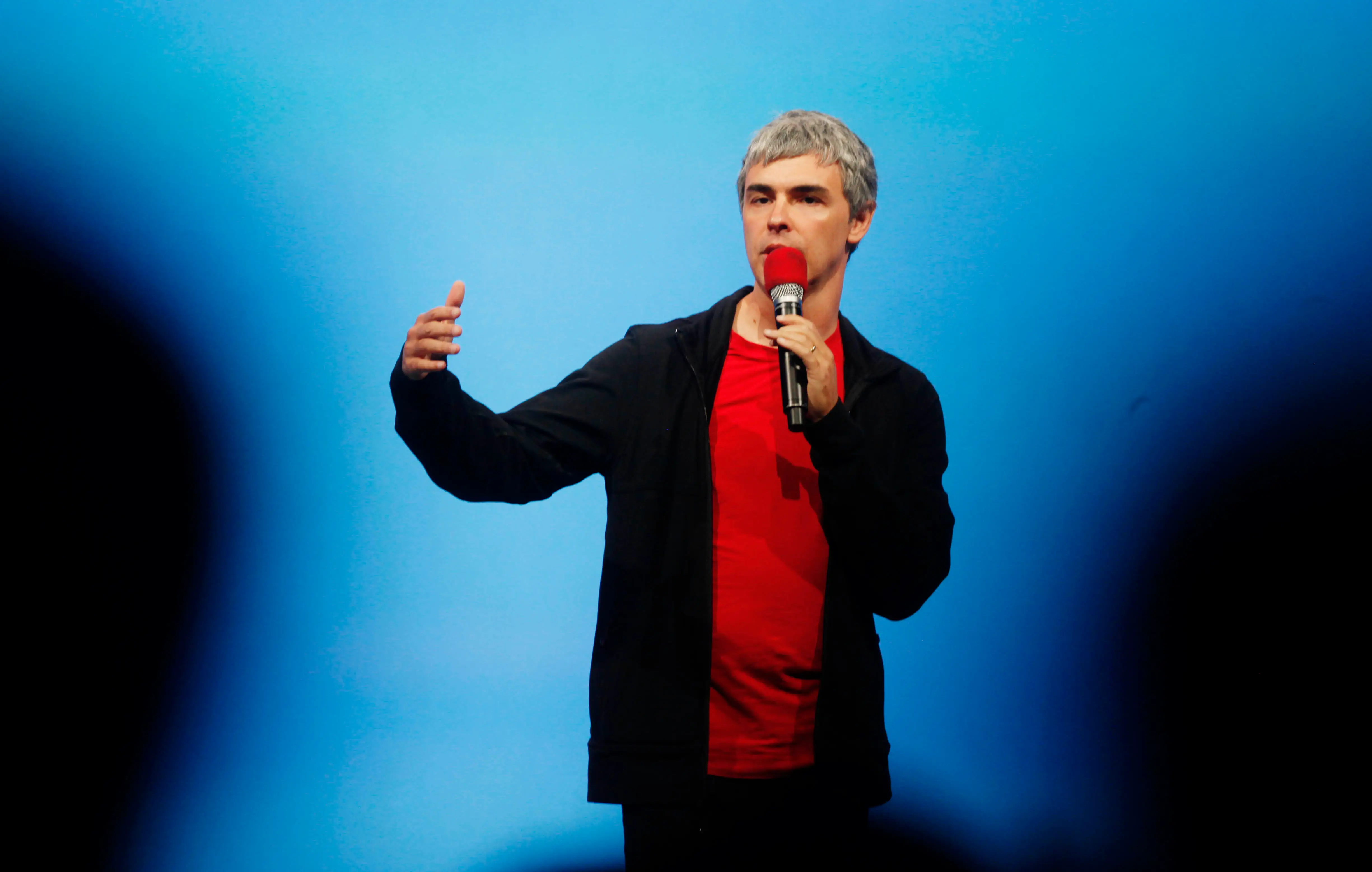 Google cofounder Larry Page is pictured.