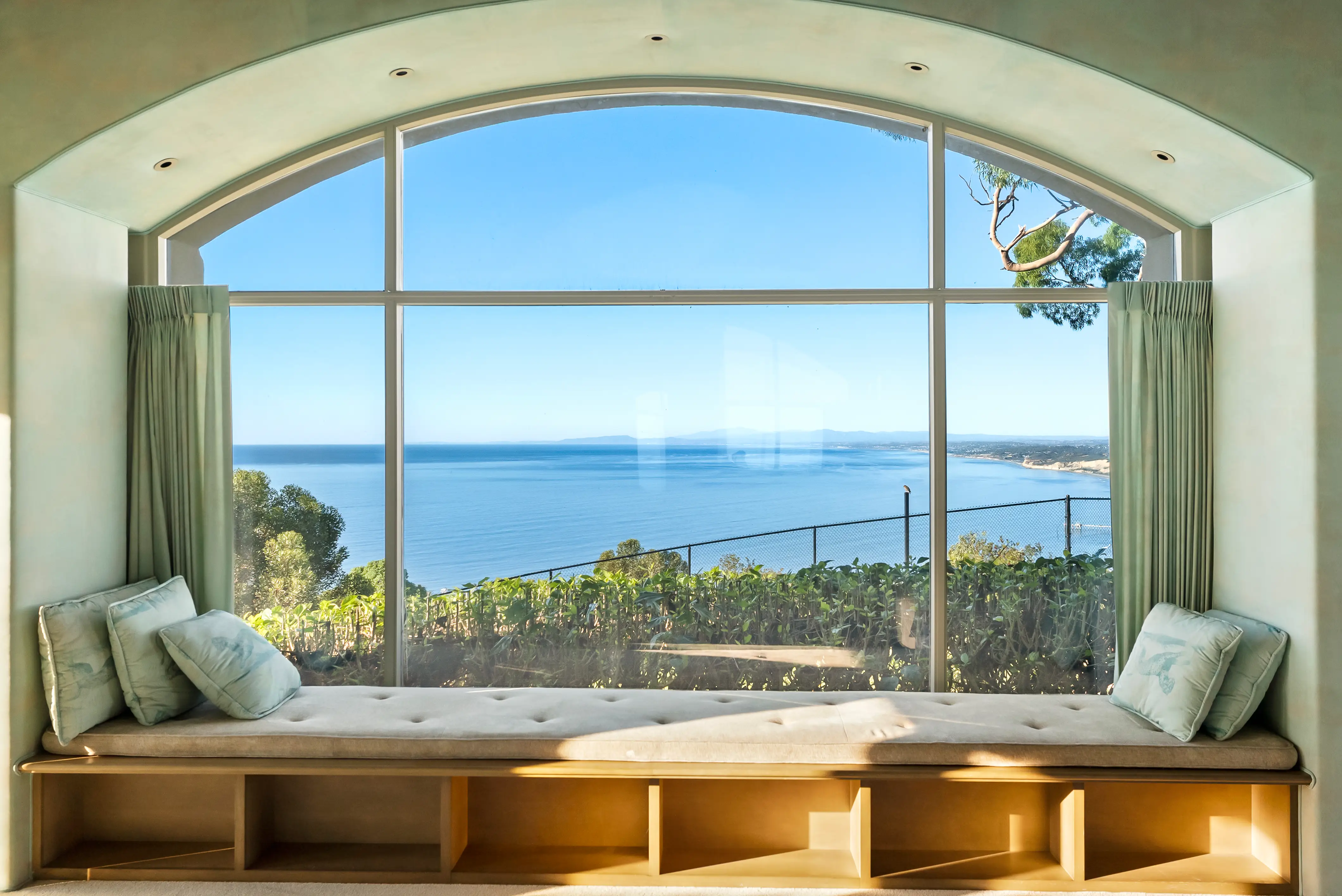 A window seat inside the Geisel Estate.