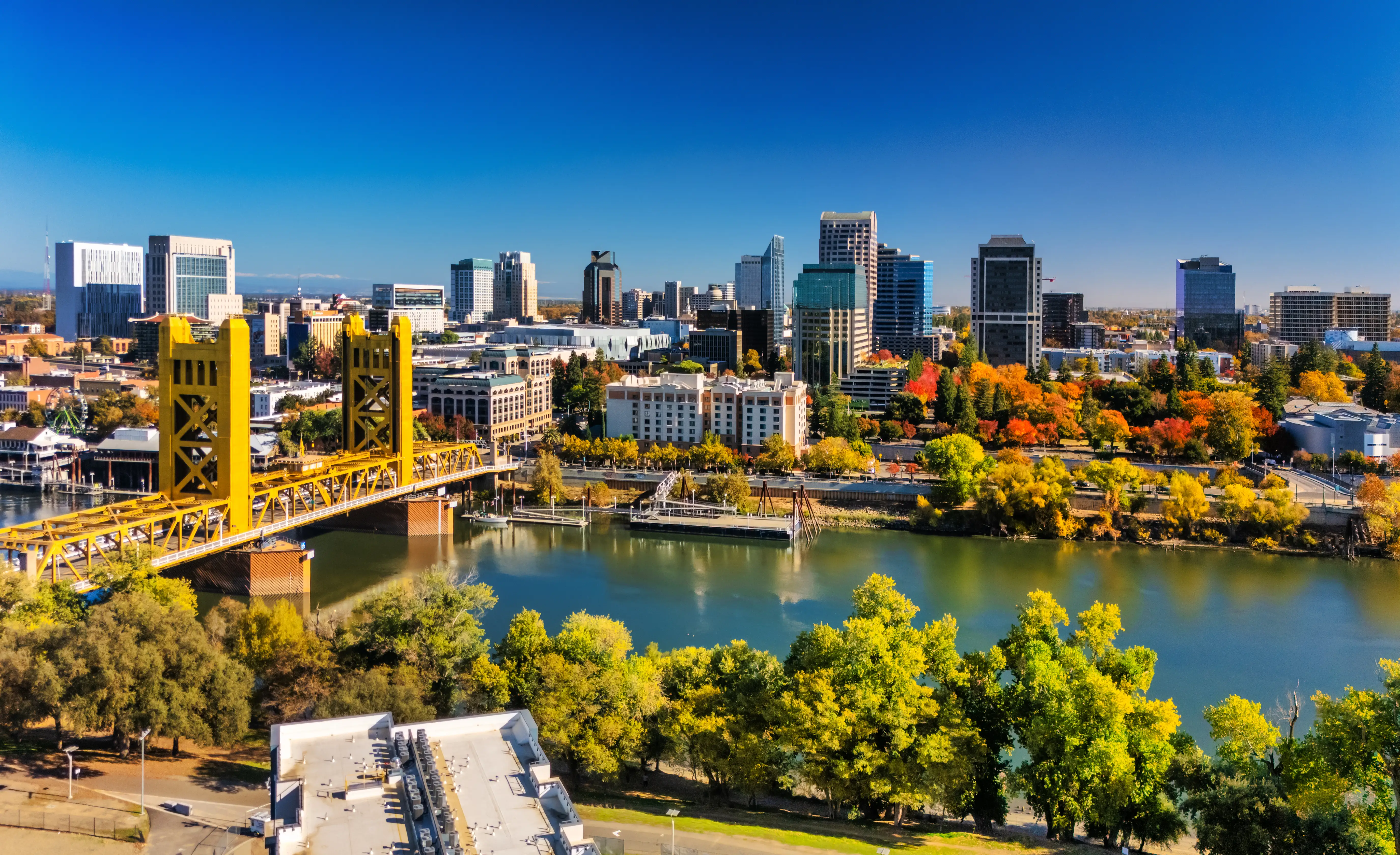 Downtown Sacramento, California, skyline.