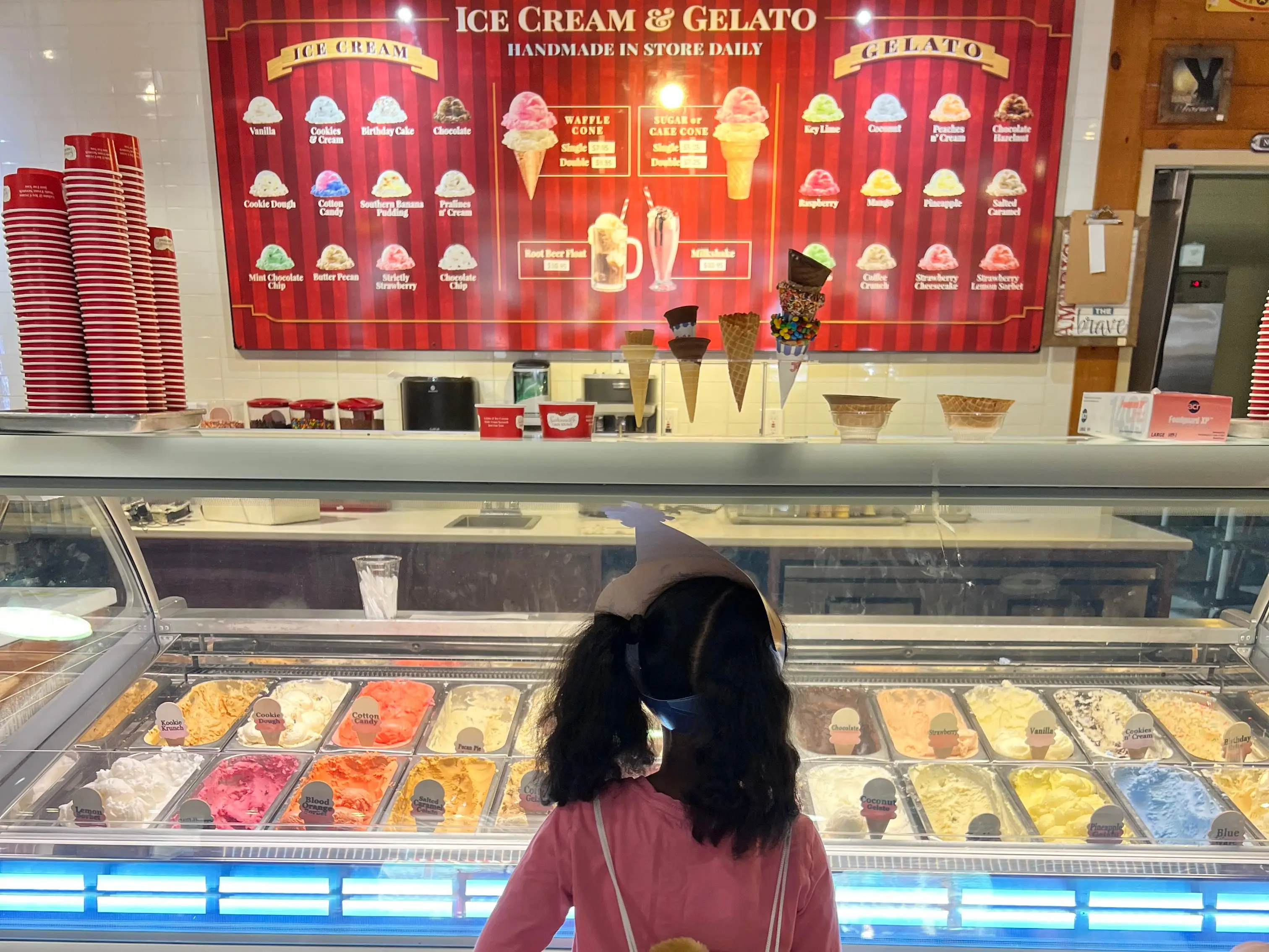 Girl gettin ice cream