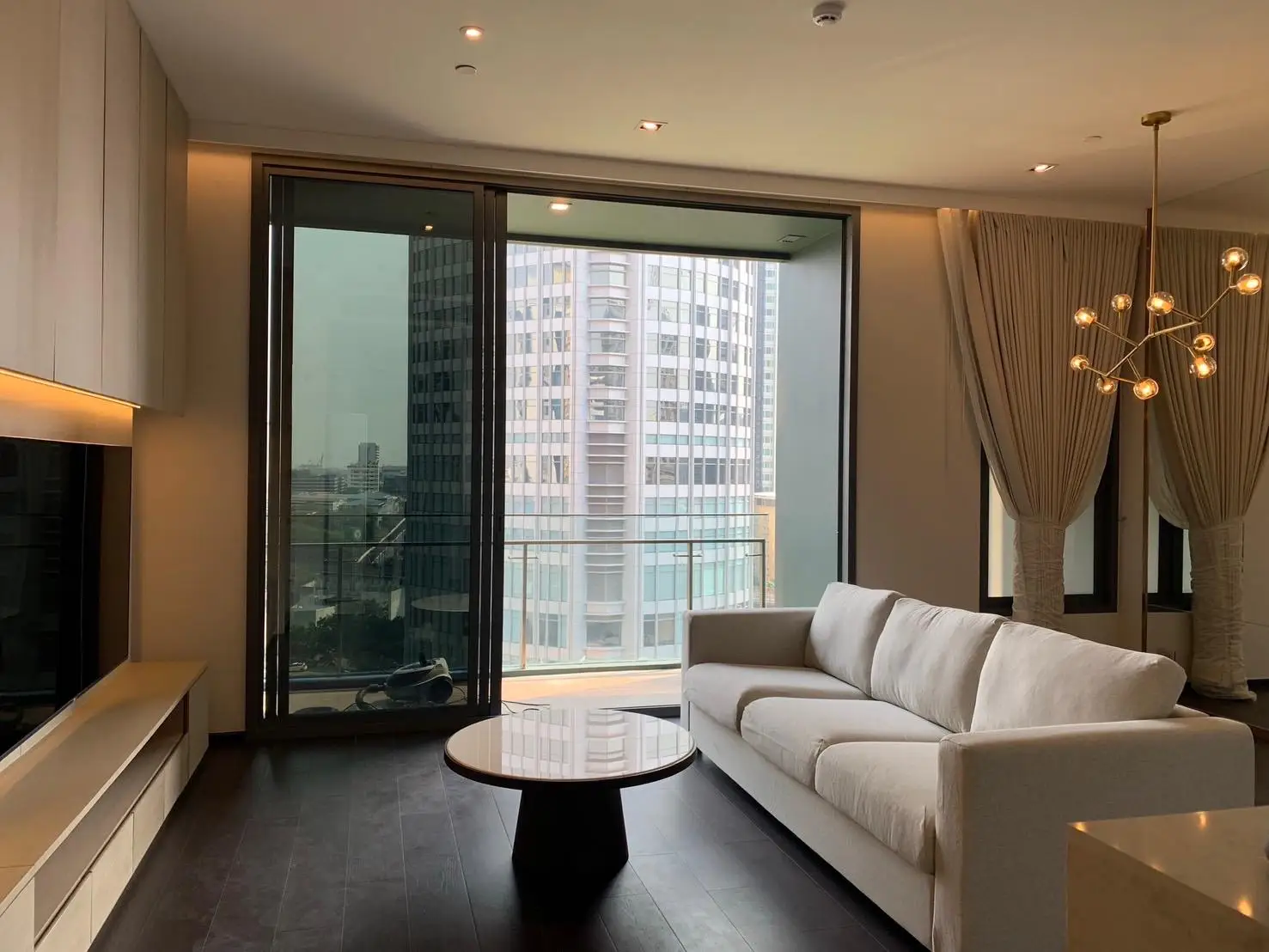 The living room.
