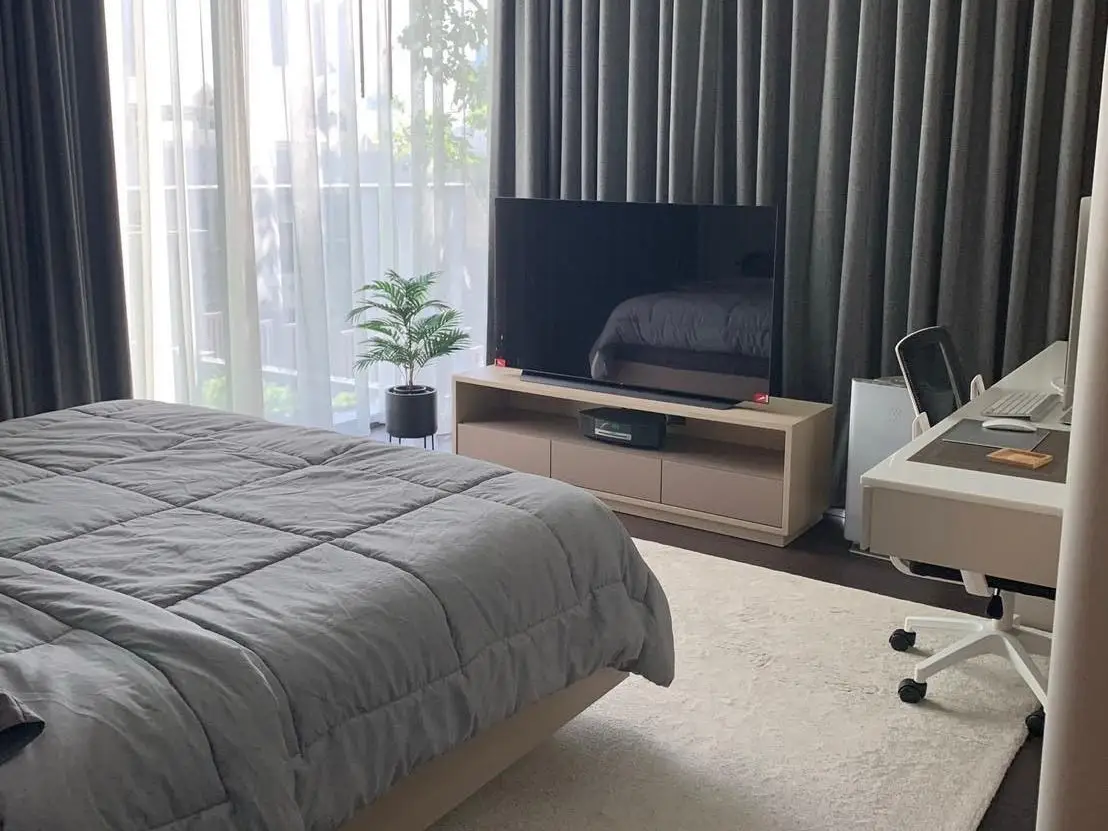 The bedroom.