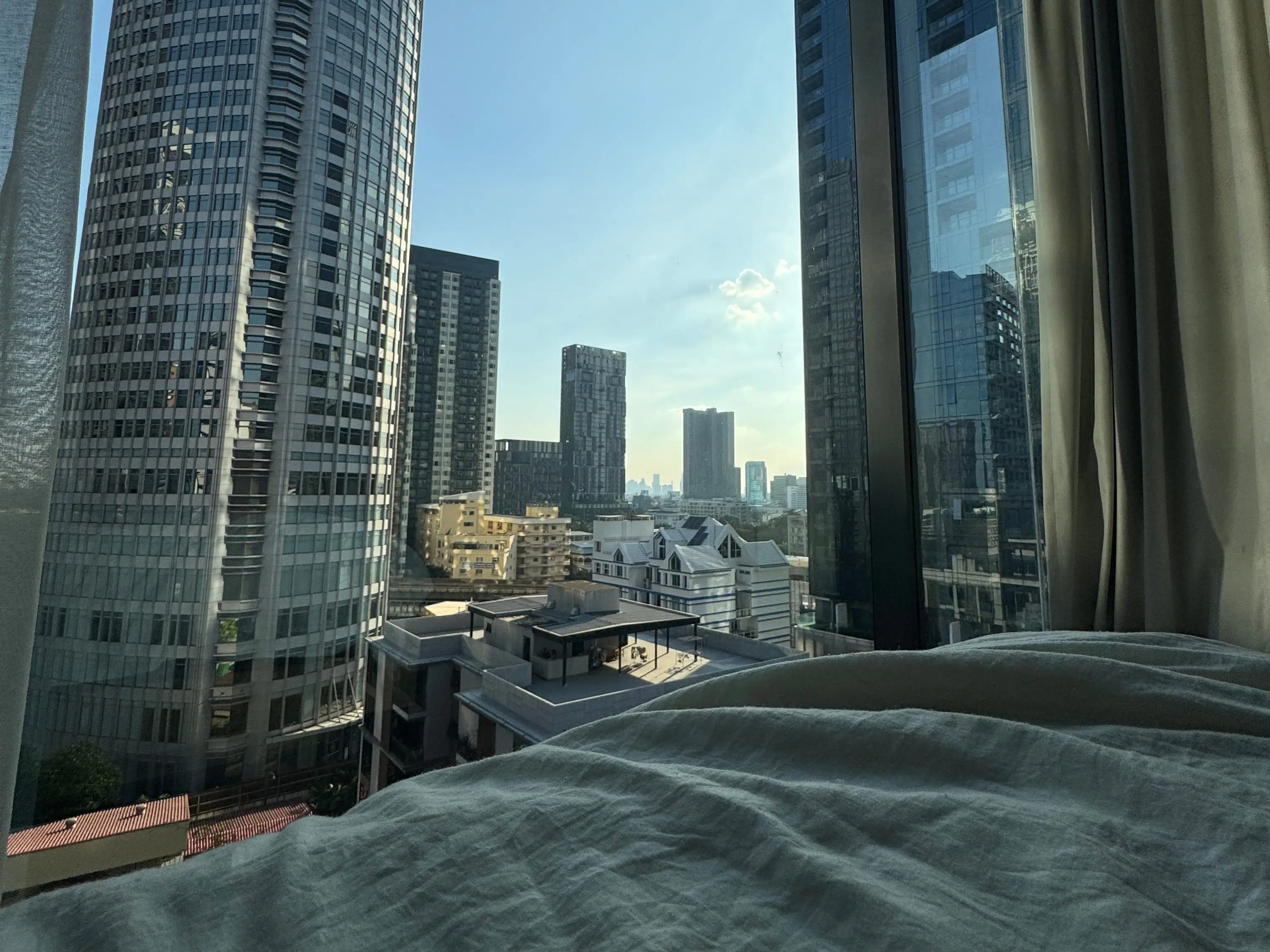 View from the apartment windows.