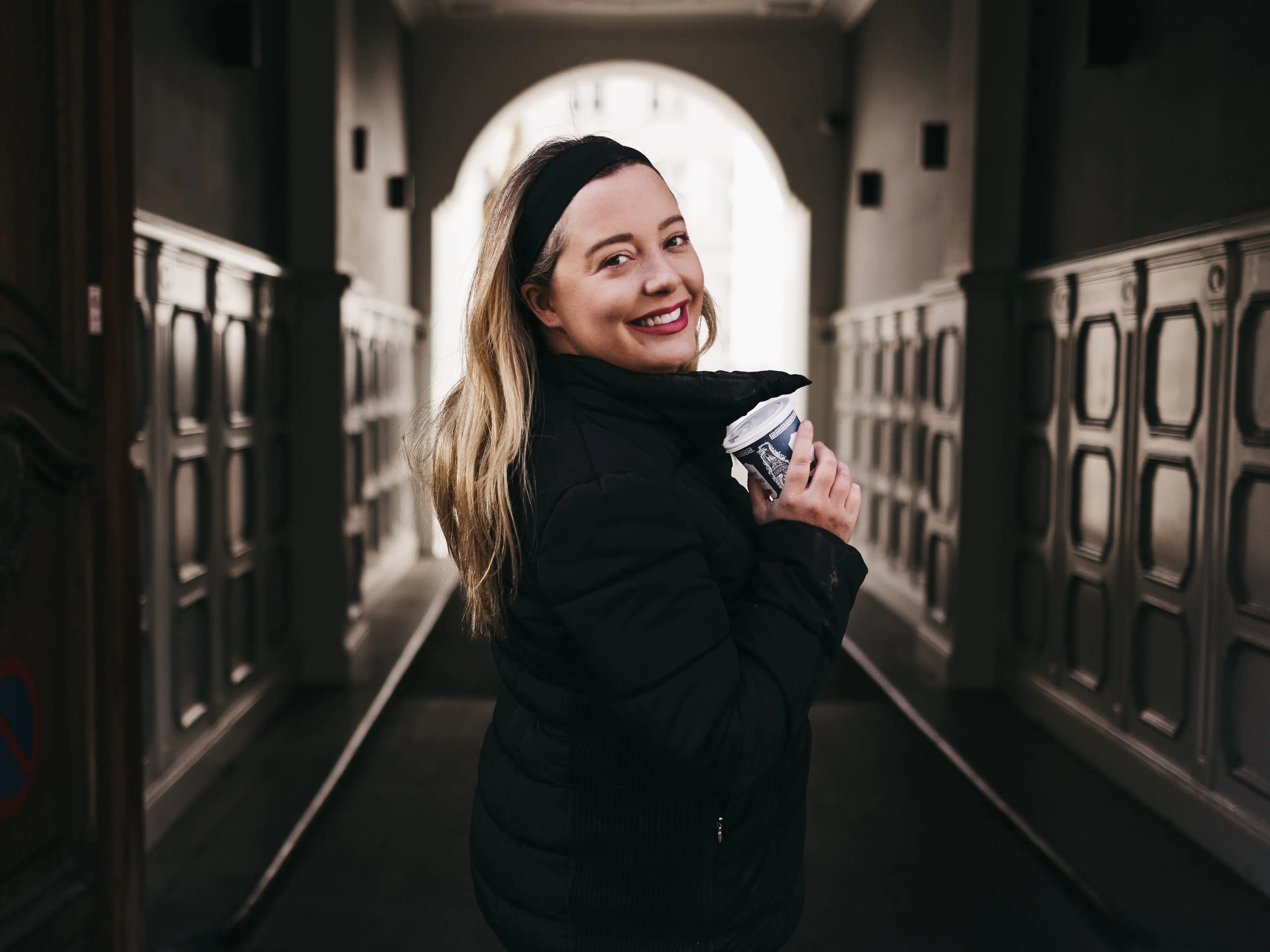 Woman posing for photo
