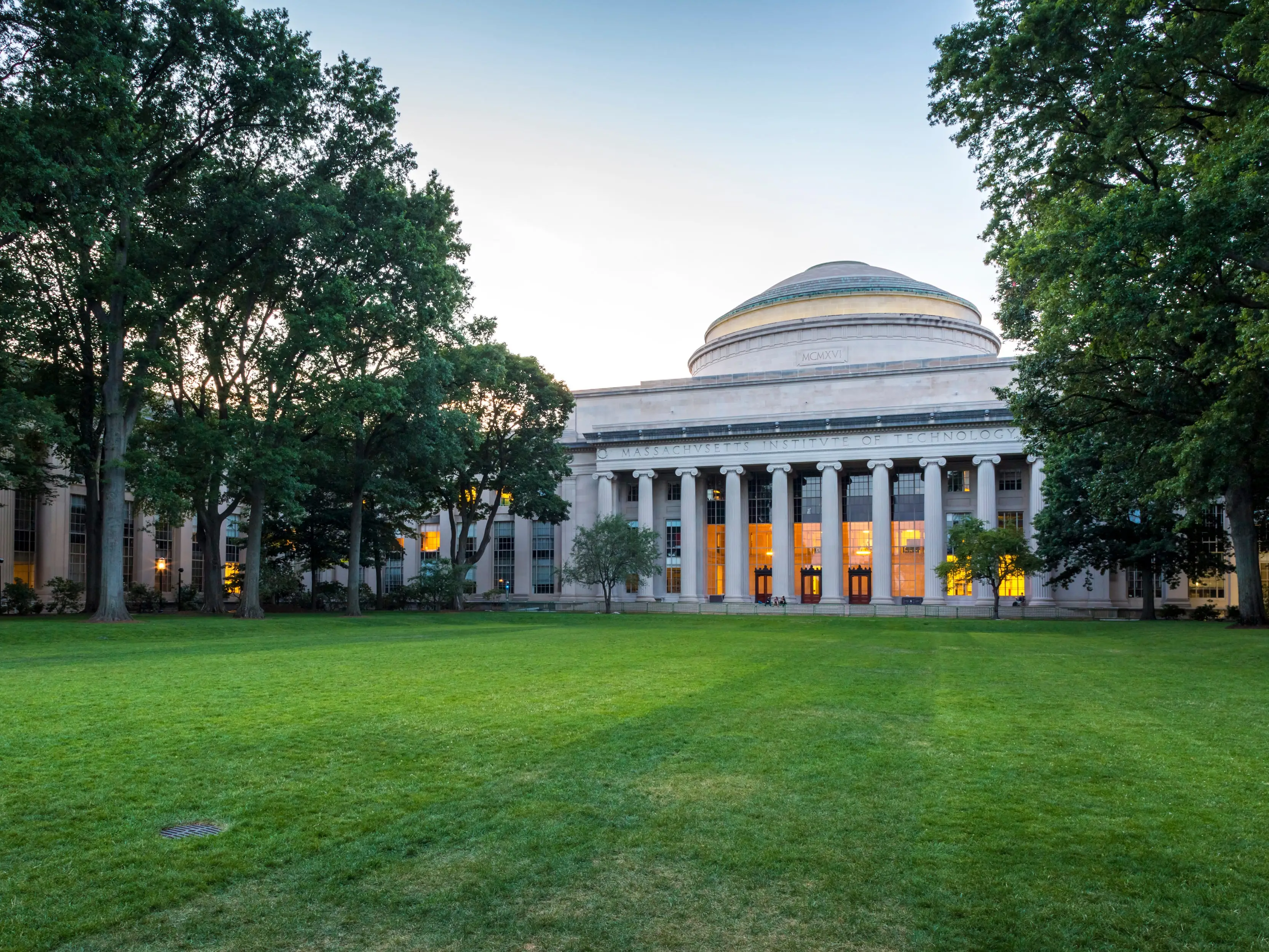 The architecture of the famous Massachusetts Institute of Technology - MIT in Cambridge, Massachusetts, USA.