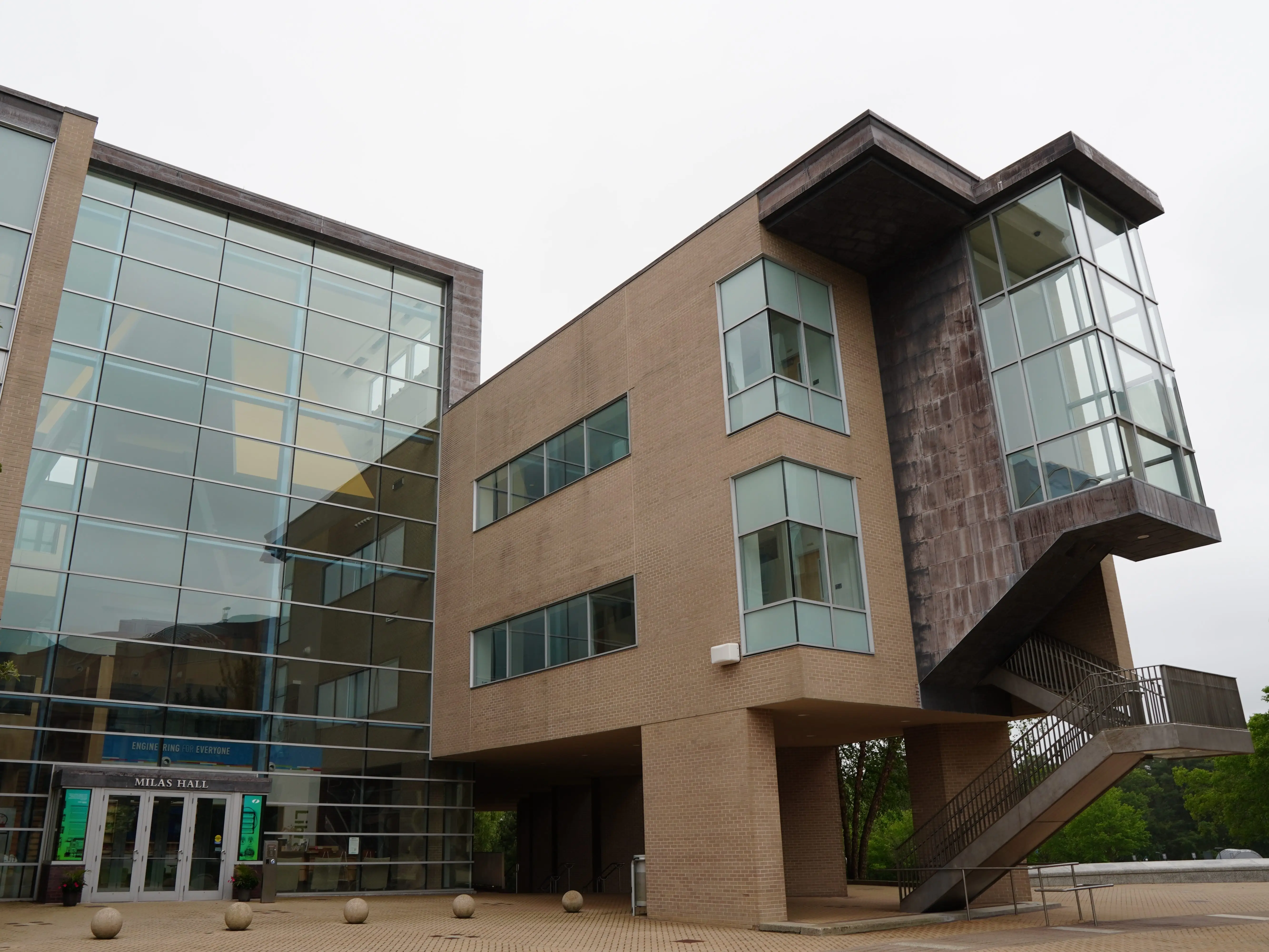 Needham, Massachusetts, USA - June 3, 2023: View of Milas Hall at the Olin College of Engineering