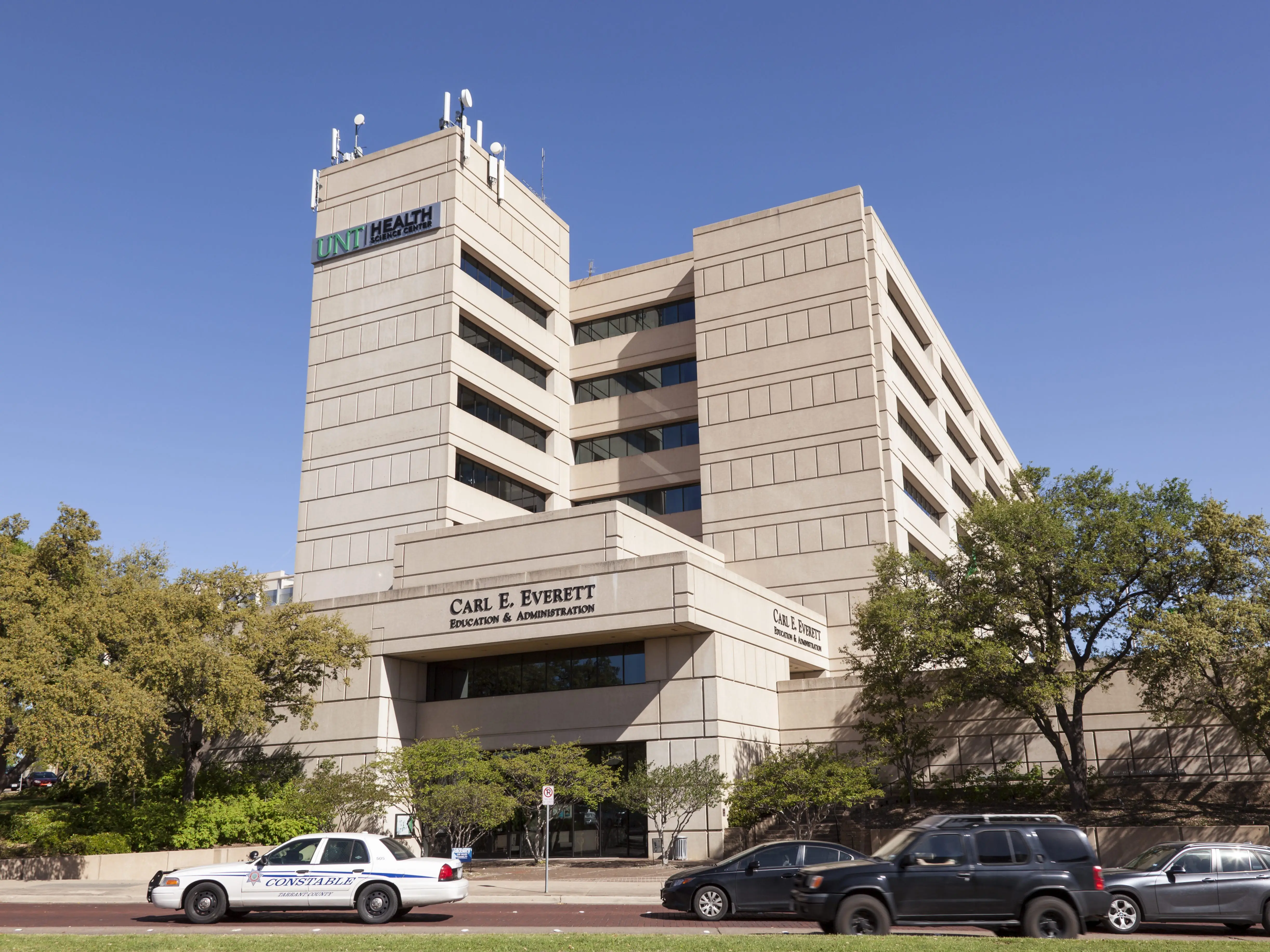 FORT WORTH, USA - APR 6, 2016: The University of North Texas Health Science Center in the city of Fort Worth