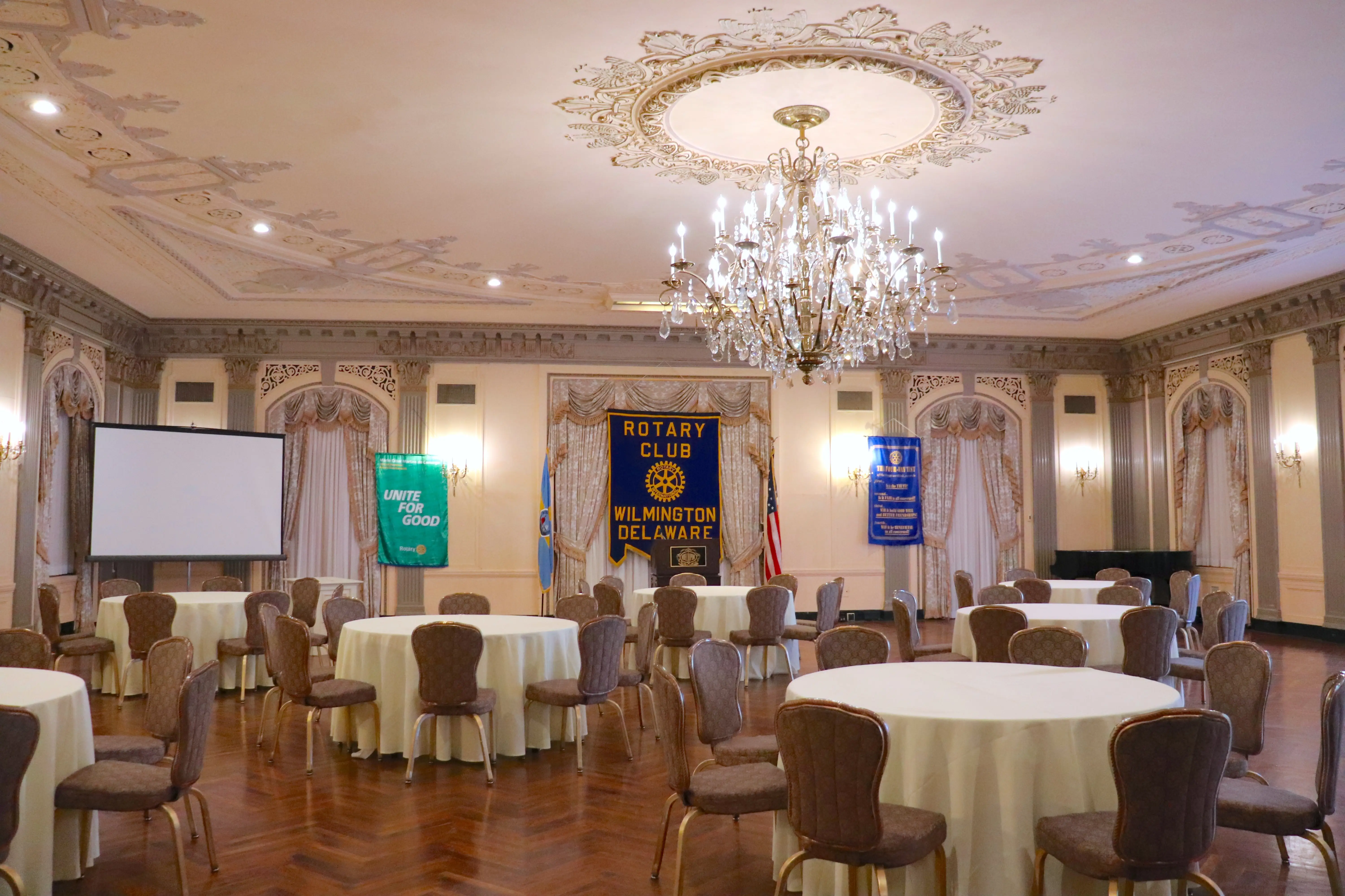 The du Barry Room at Hotel Du Pont.