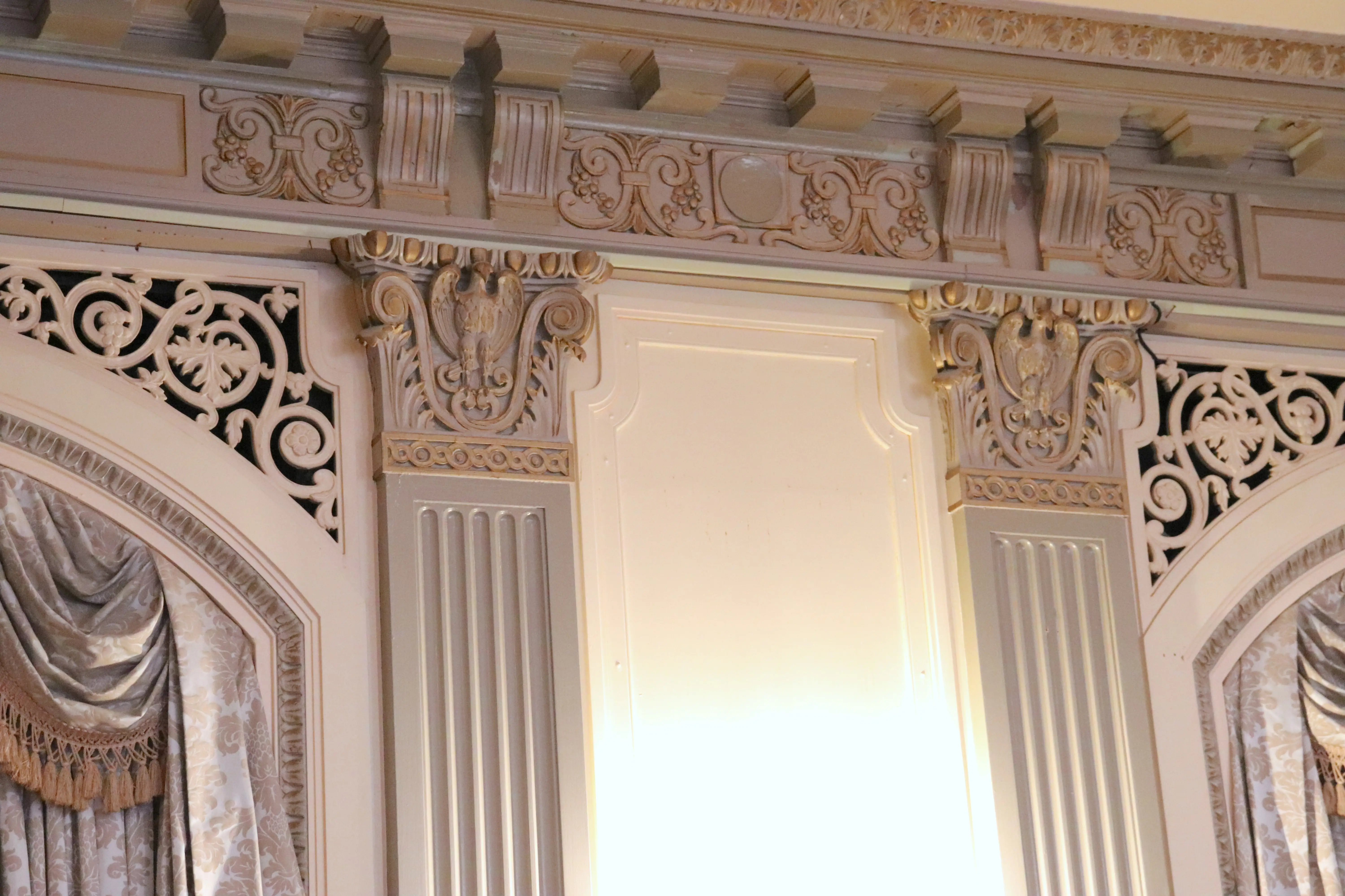 Eagle engravings in the du Barry Room.