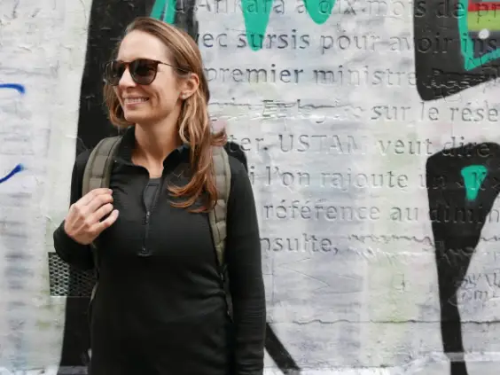Emily McCarthy wearing GORUCK