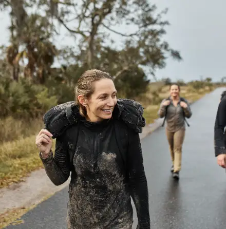Emily McCarthy wearing GORUCK
