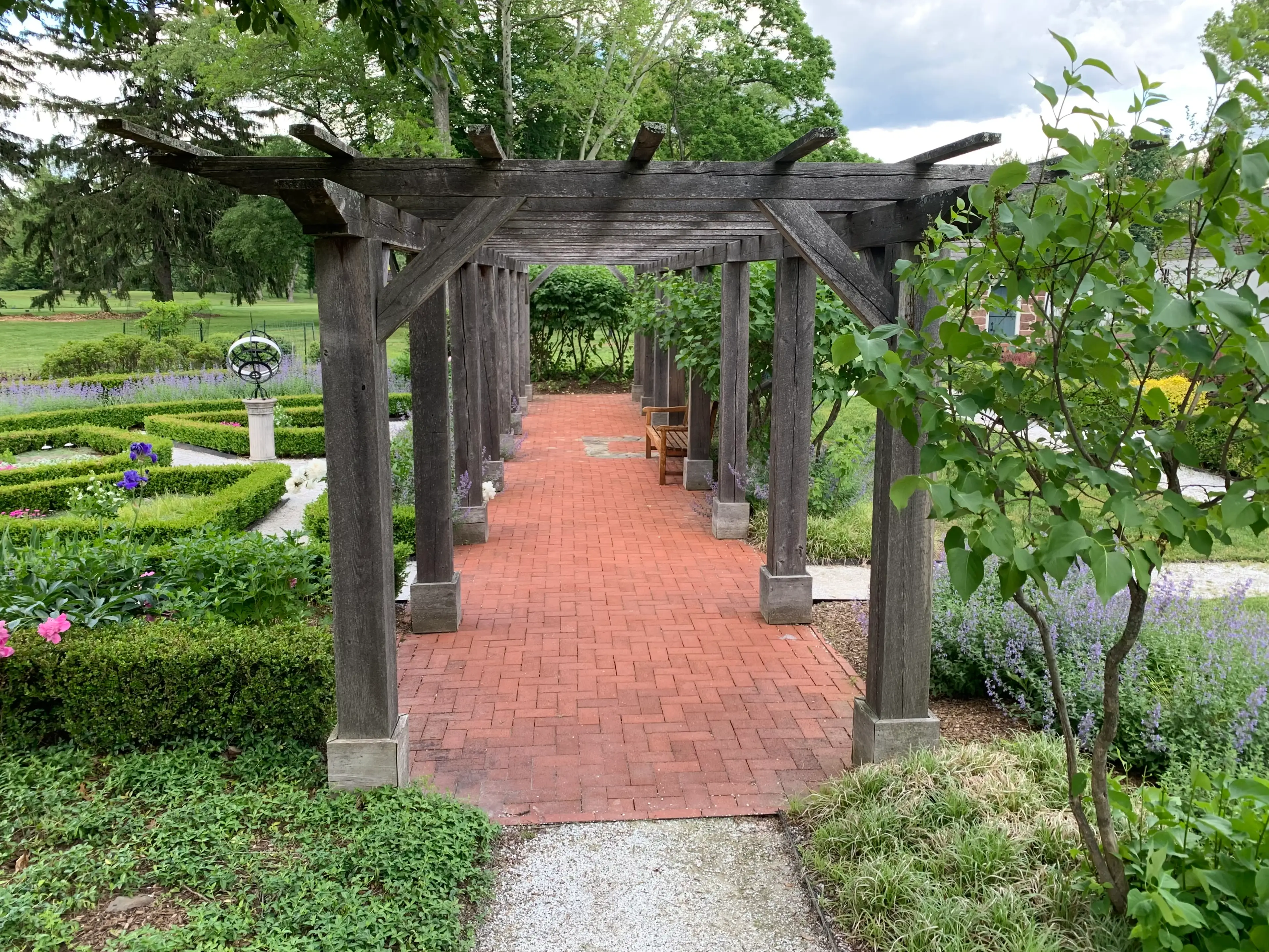 Dey Mansion outdoor garden walkway