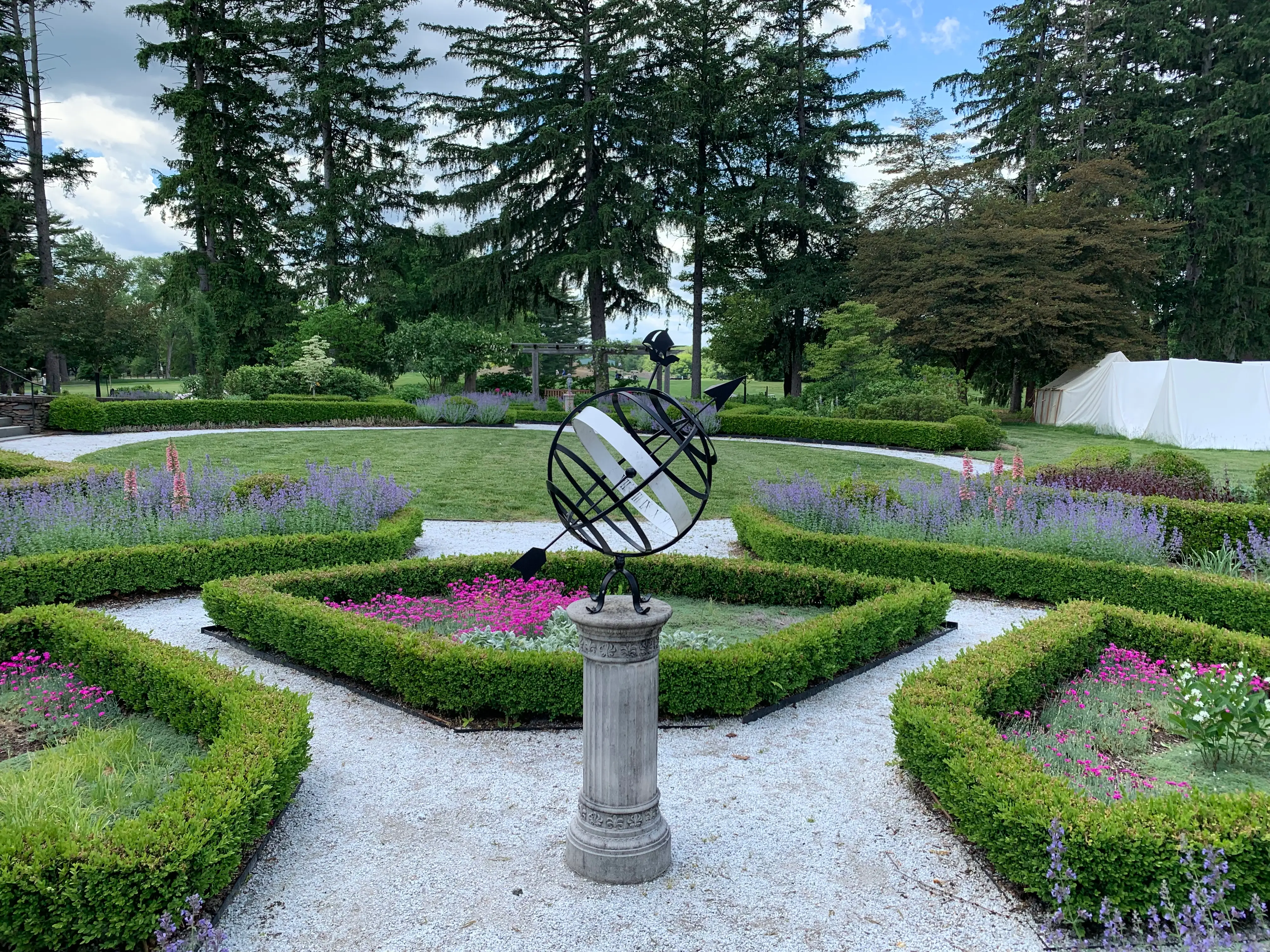 Outdoor gardens of the Dey Mansion