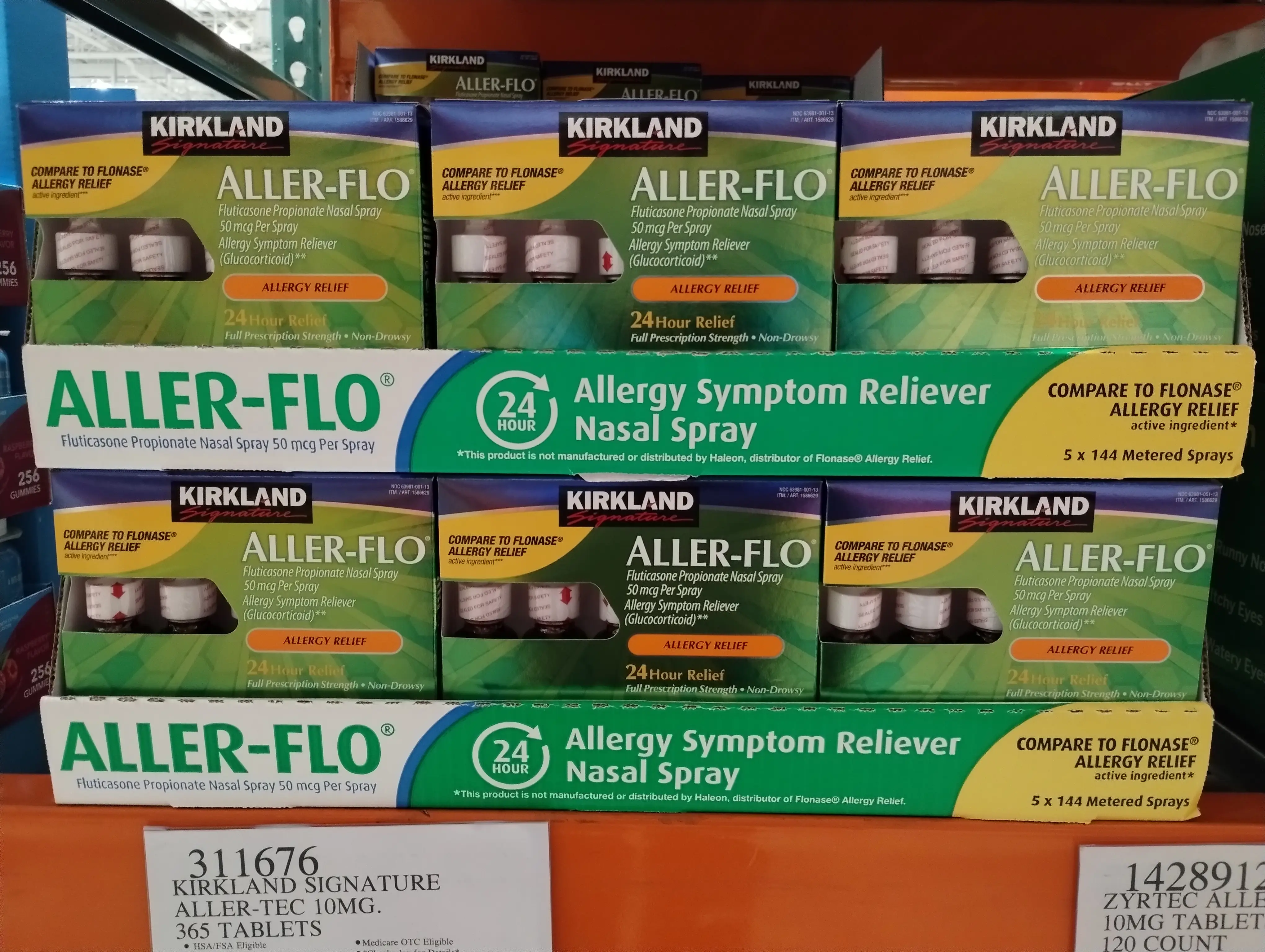 Kirkland Signature Aller-Flo medication