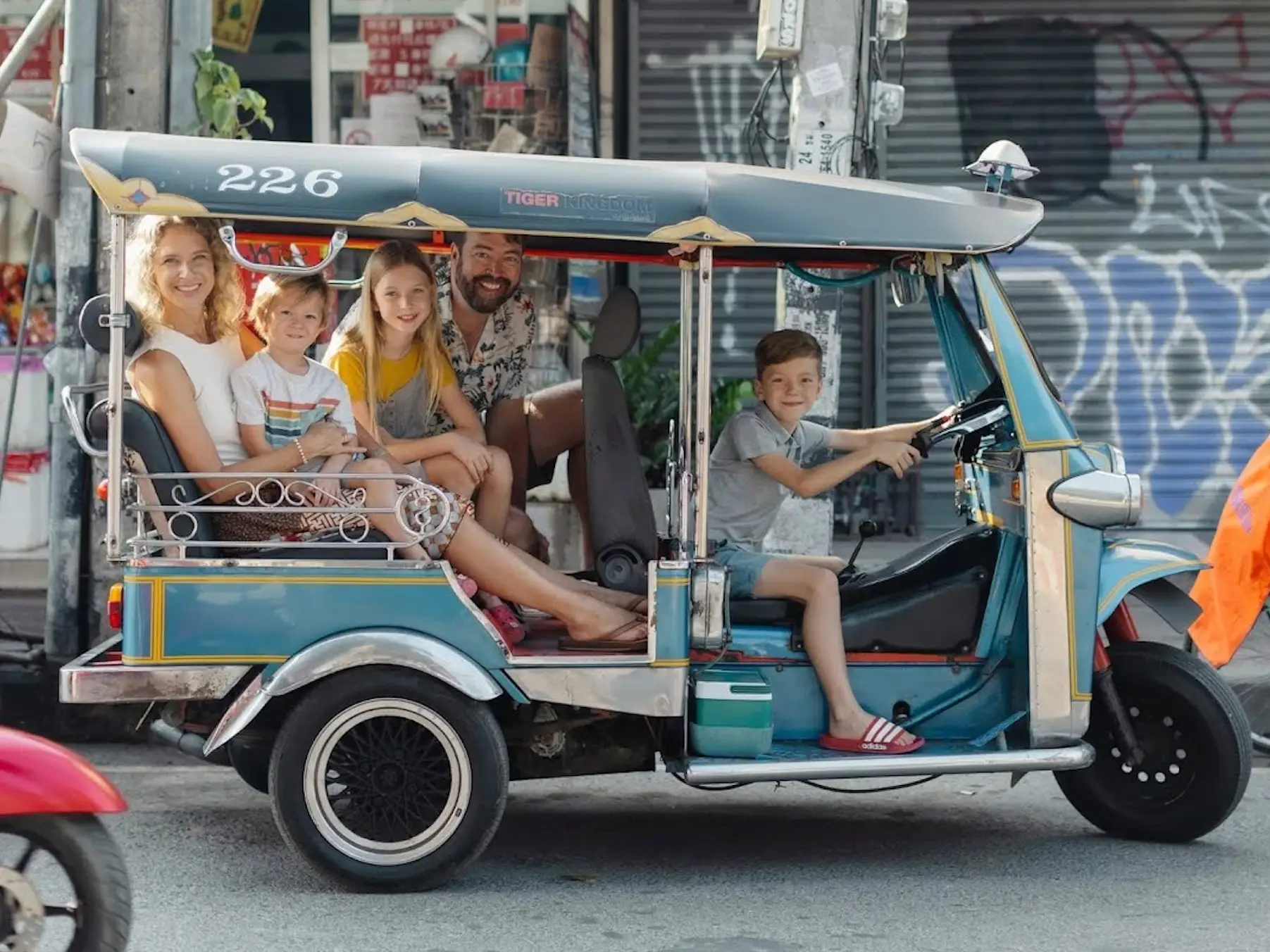 A family in Chiang Mai, Thailand.