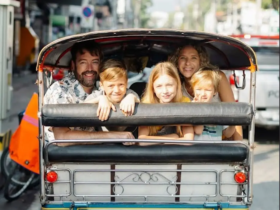 A family in Chiang Mai, Thailand.