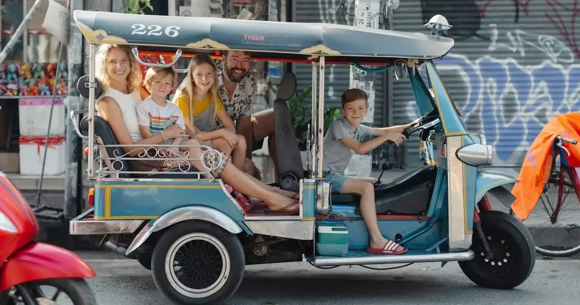 We moved from Kansas City to Thailand with 3 kids. We spend less time rushing and more time together.