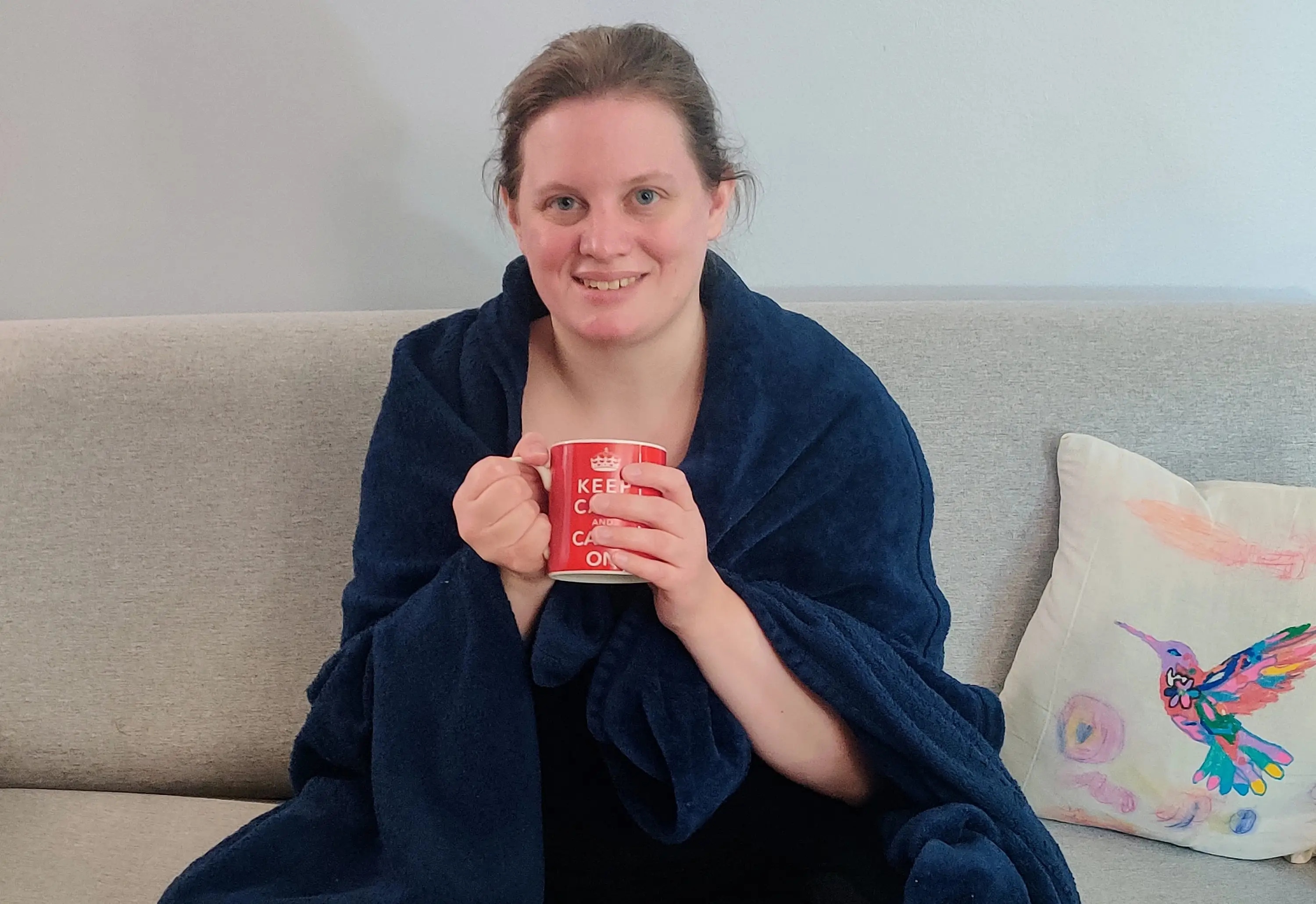 The author on the morning of her 40th birthday.