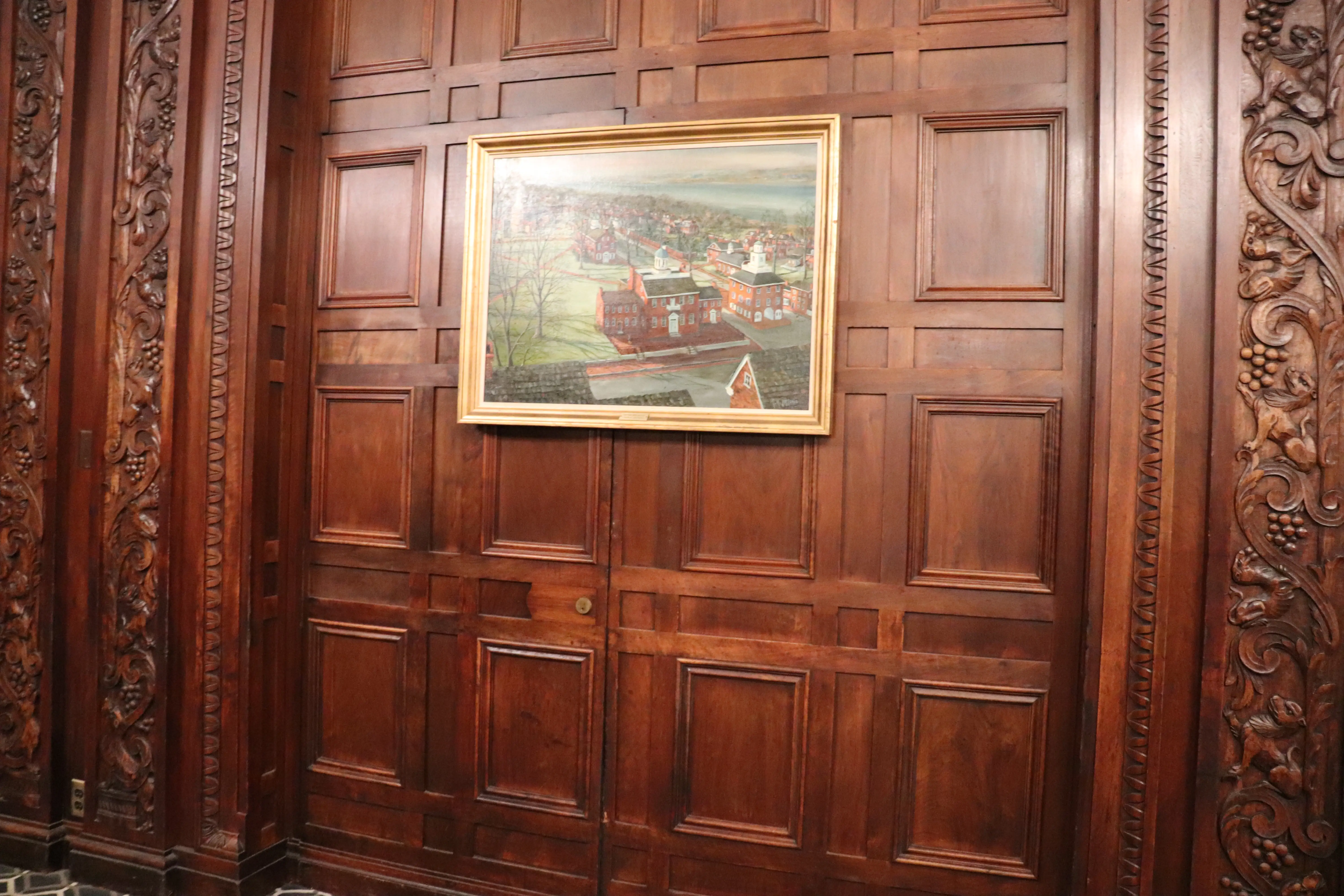A door leading to The Playhouse in the Christina Room.