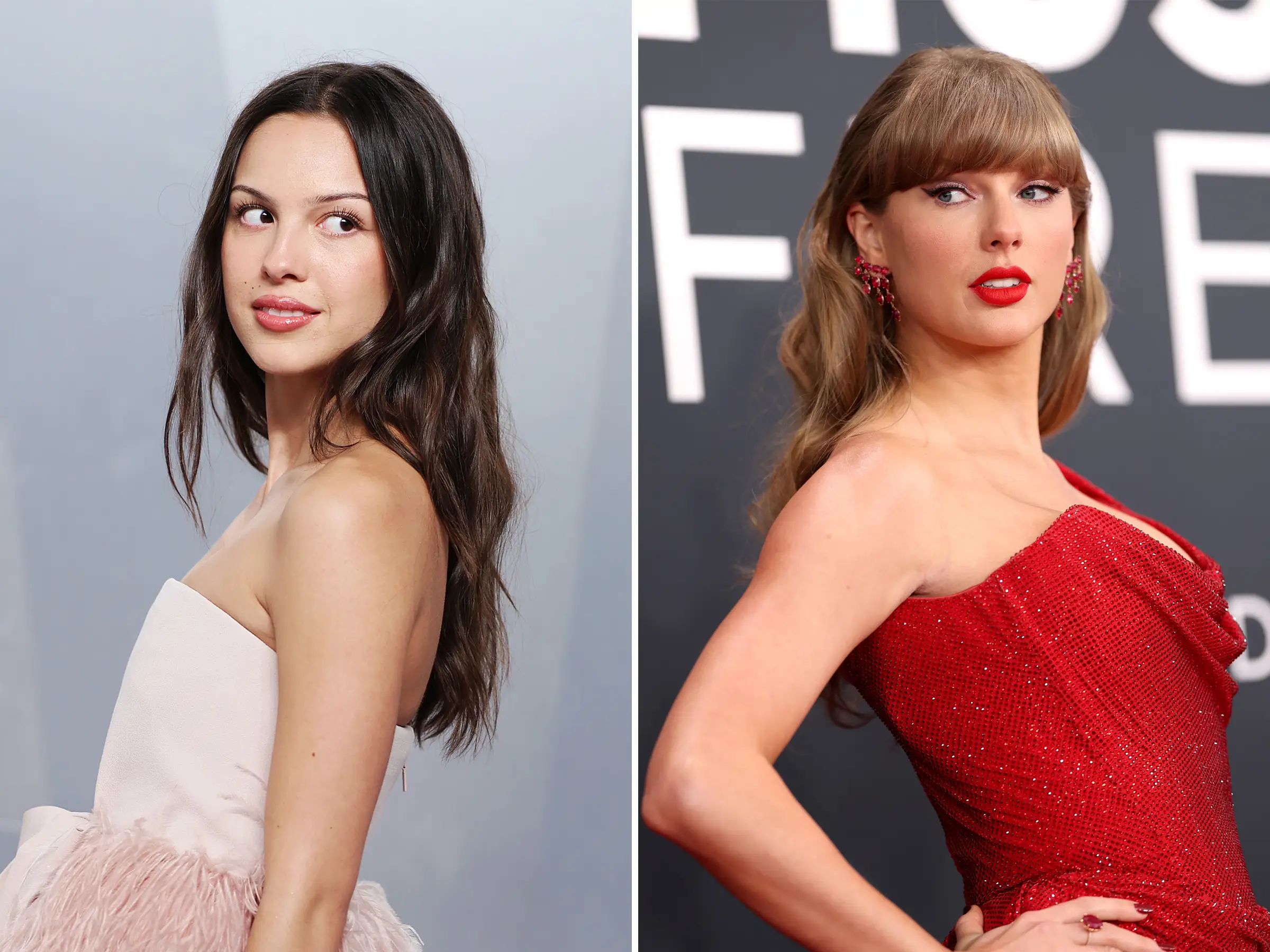 Olivia Rodrigo and Taylor Swift.