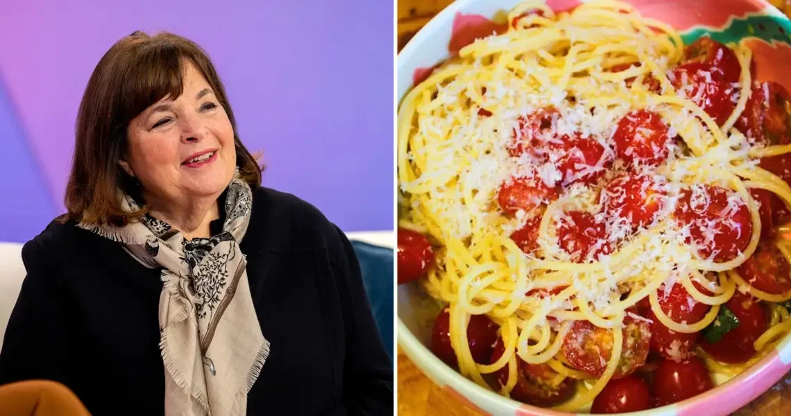 We made Ina Garten’s easy 5-ingredient pasta. It was perfect for a summer weeknight meal.