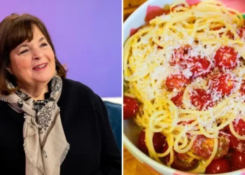 We made Ina Garten’s easy 5-ingredient pasta. It was perfect for a summer weeknight meal.
