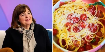 We made Ina Garten’s easy 5-ingredient pasta. It was perfect for a summer weeknight meal.
