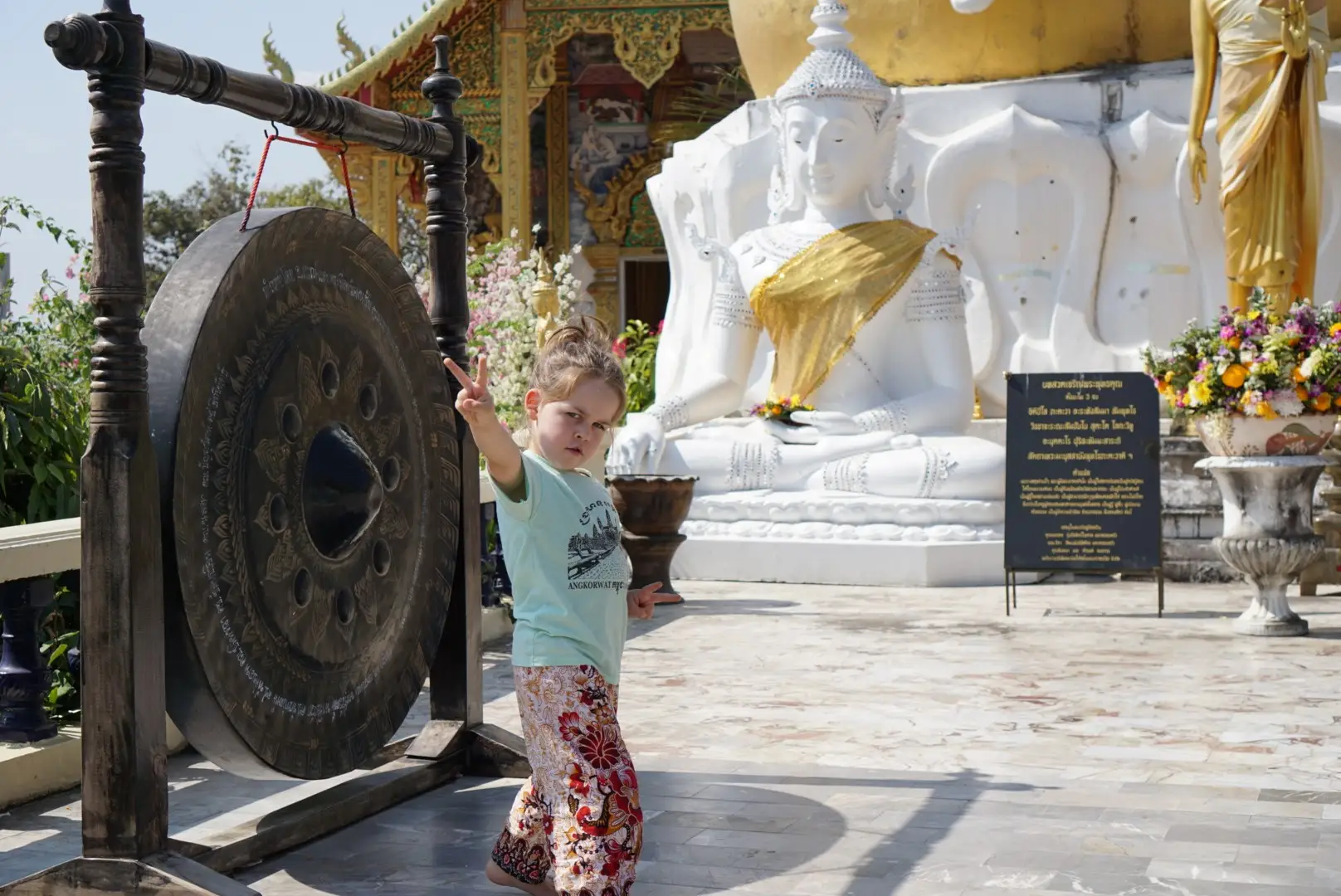 Girl in temple
