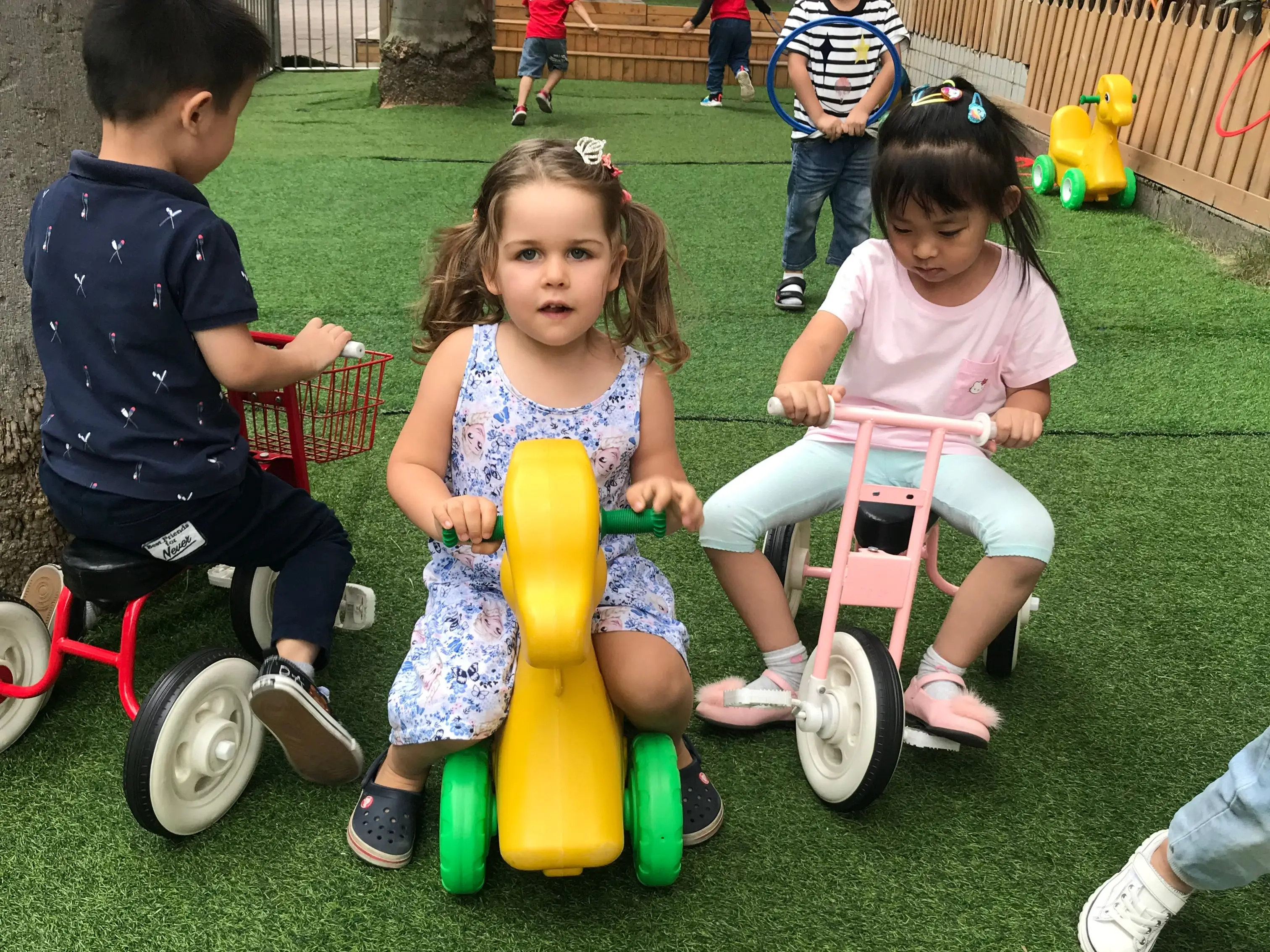 Girl in preschool