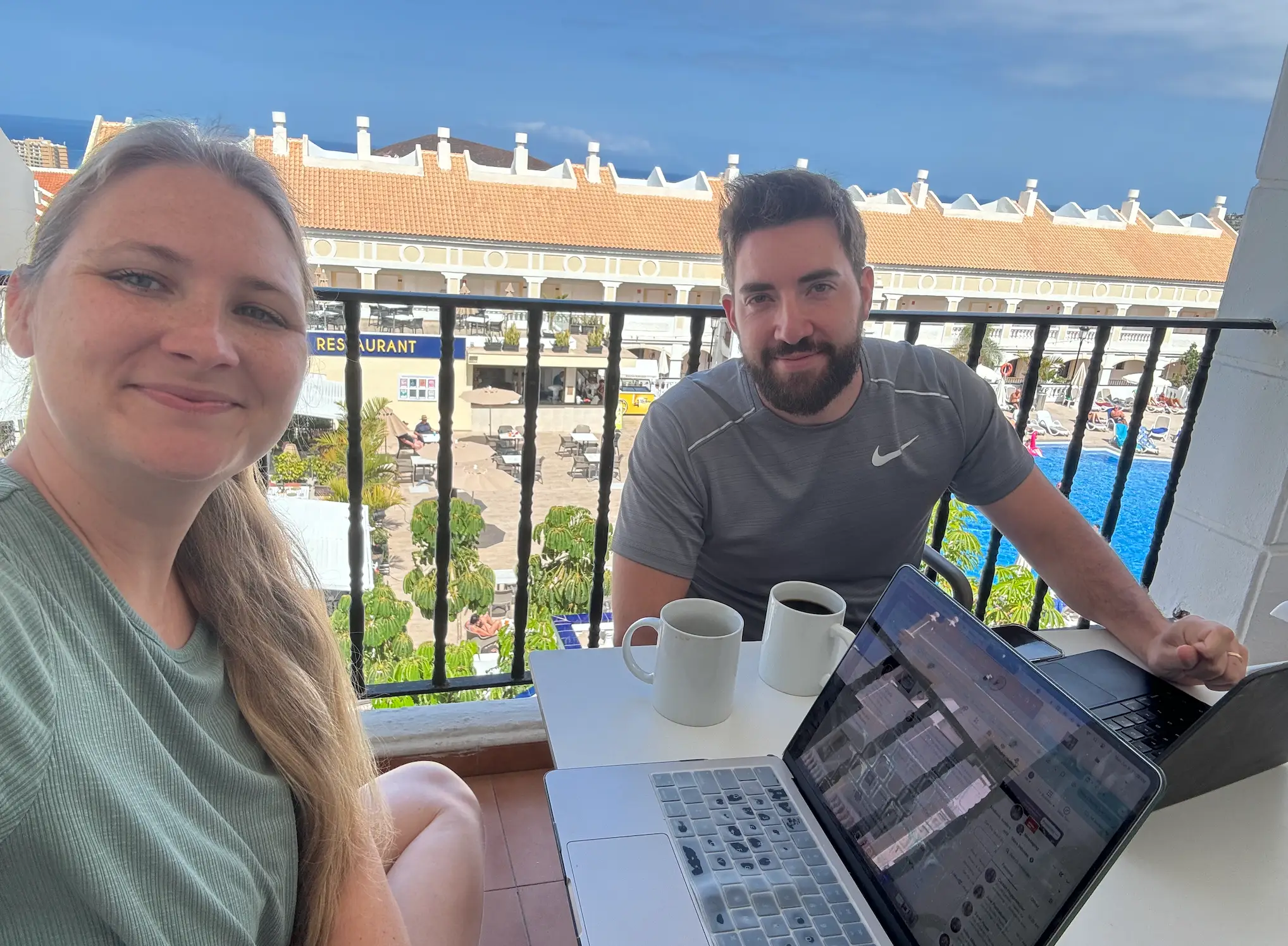 Couple working remote