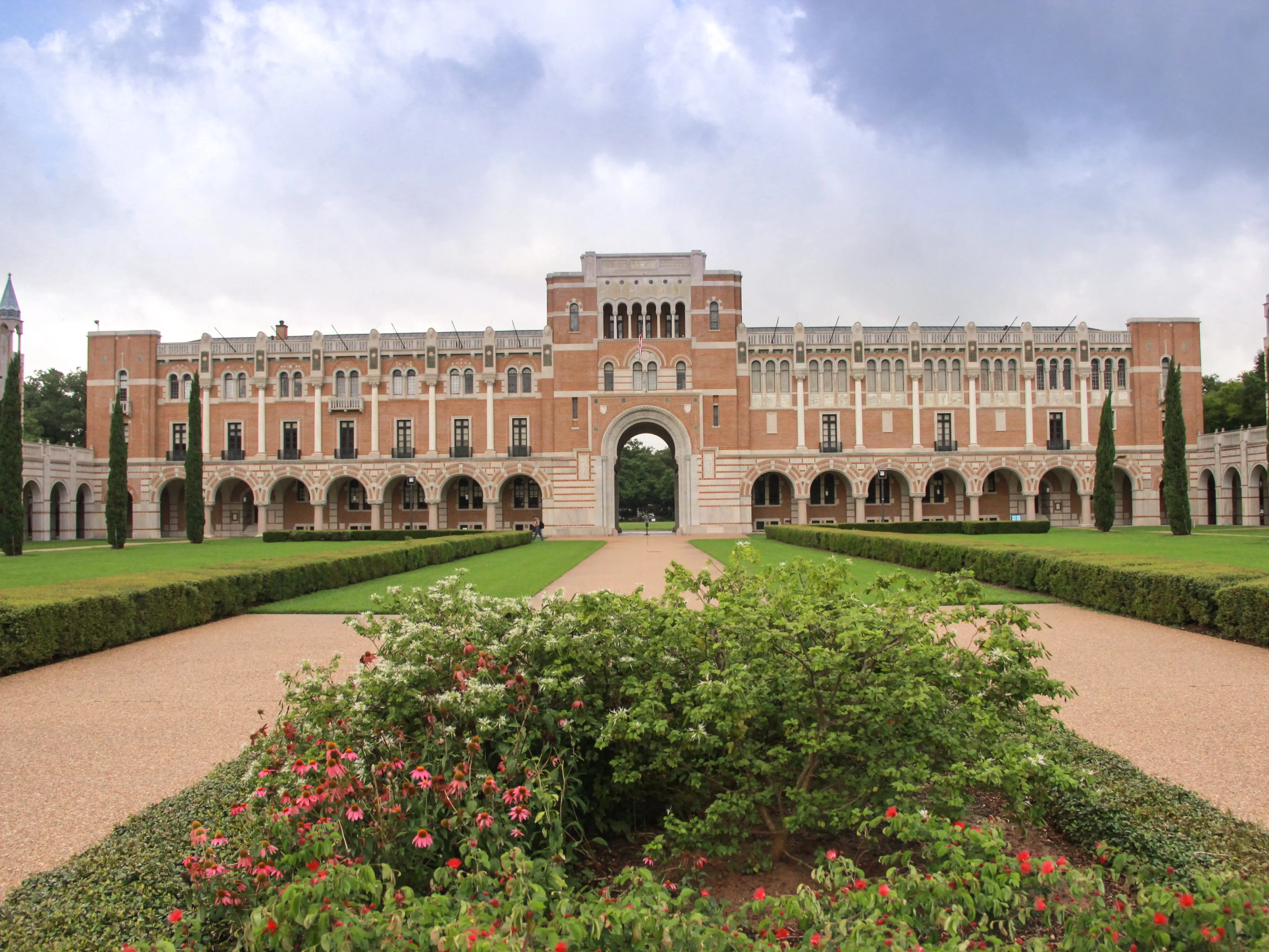 Houston, Texas — December 20, 2016: Rice University Private research university building architecture.