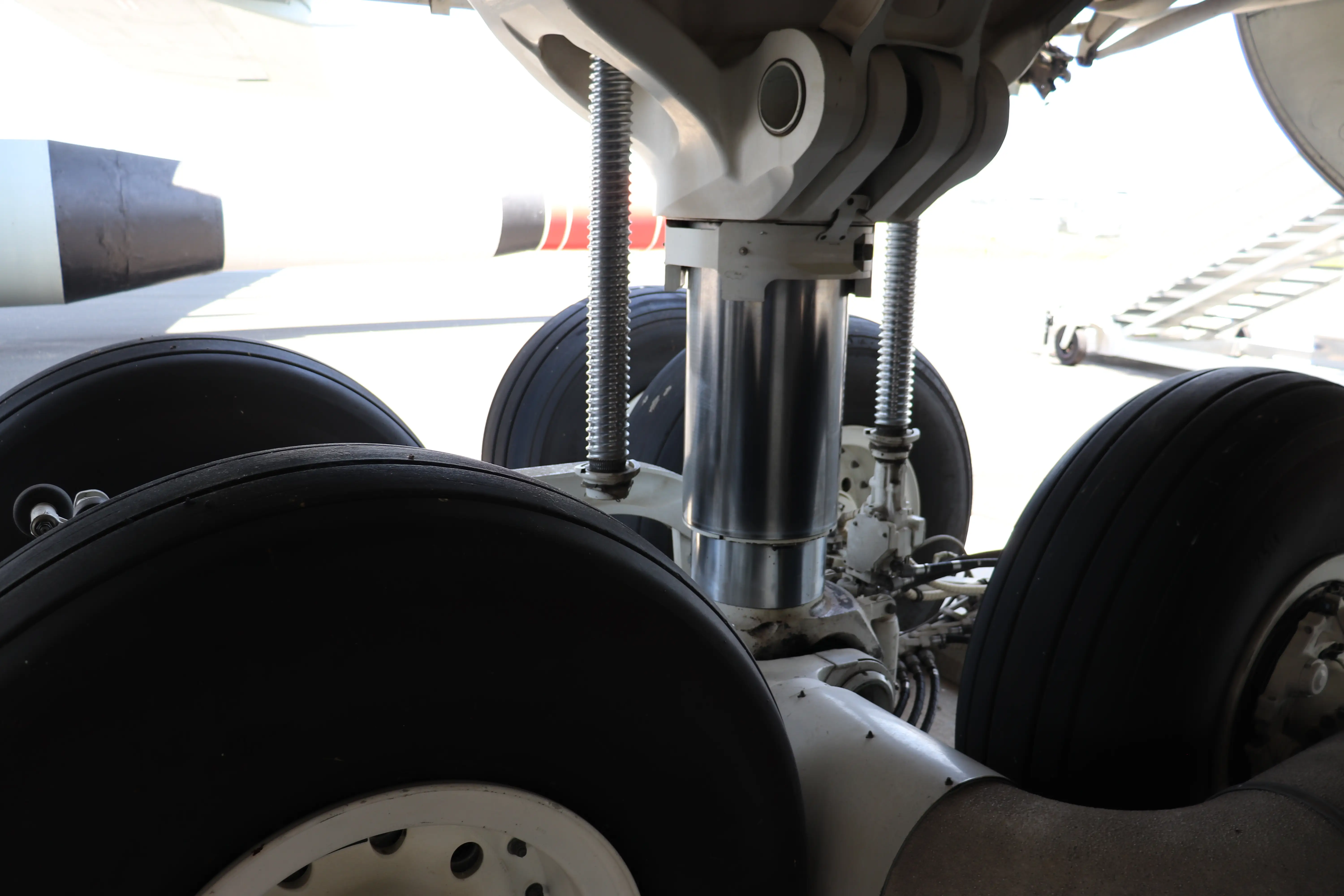 The wheels of the C-5A Galaxy.