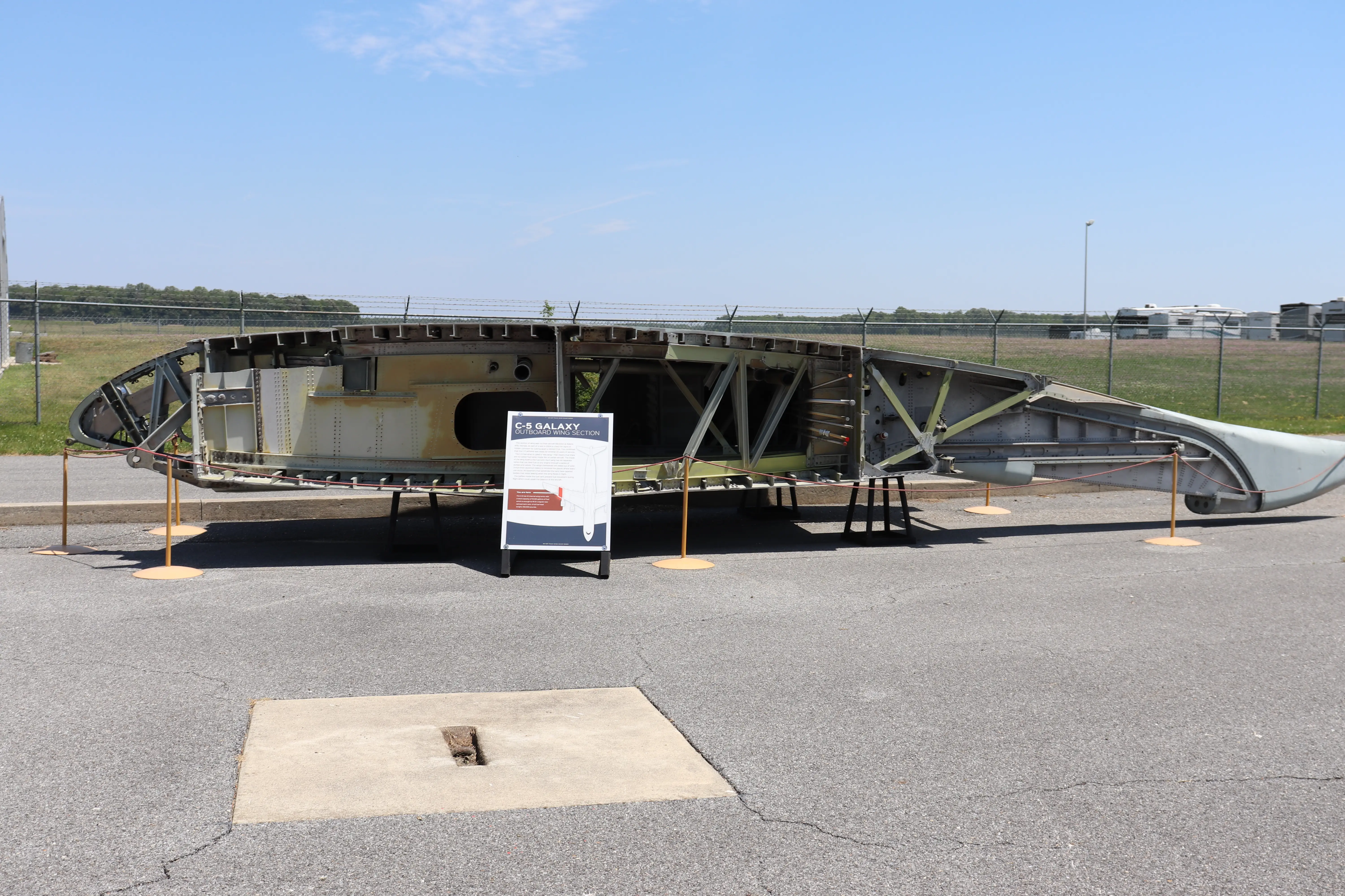 The outboard wing section of a C-5A Galaxy.ard wing section of a C-5A Galaxy.