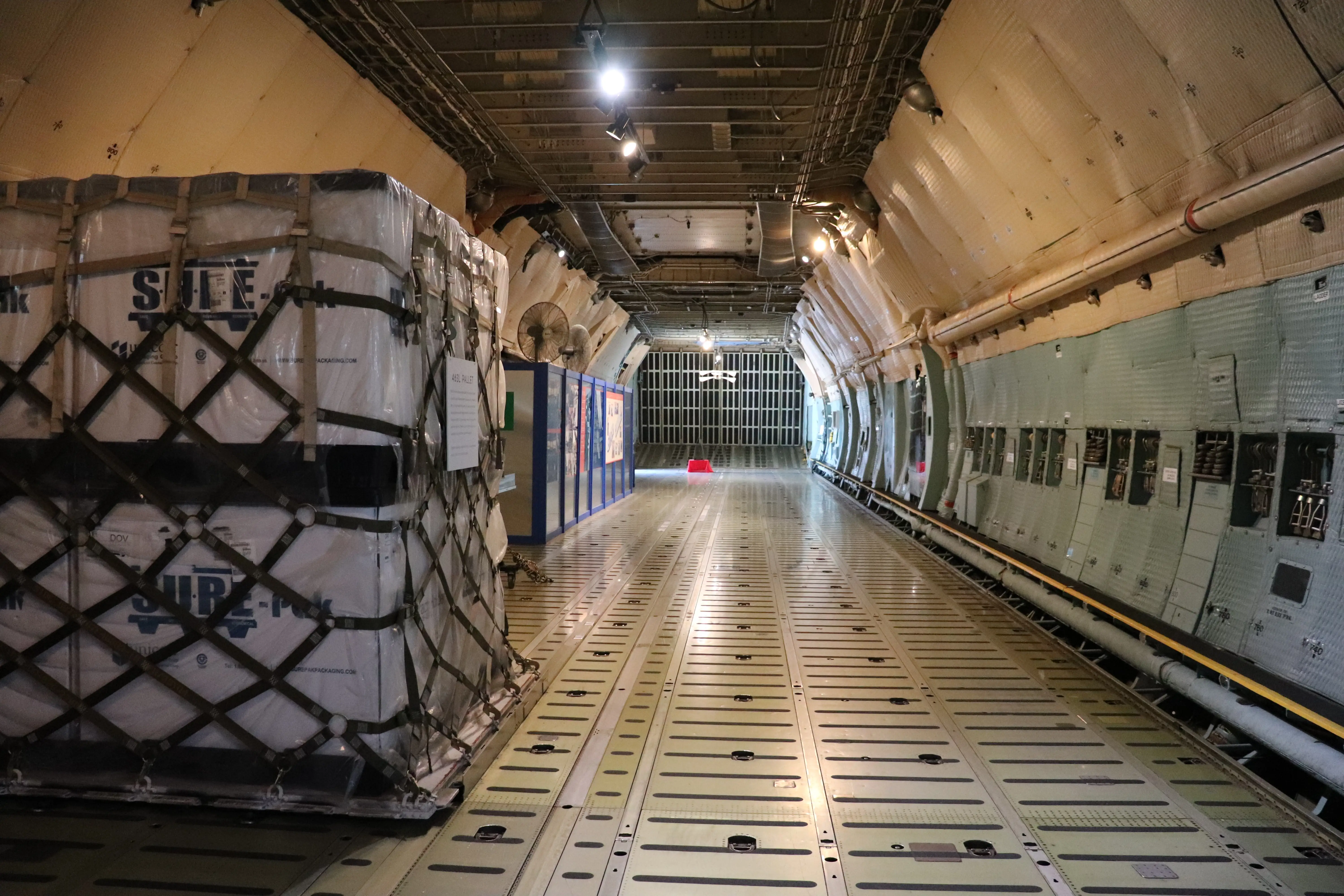 Inside the C-5A Galaxy.