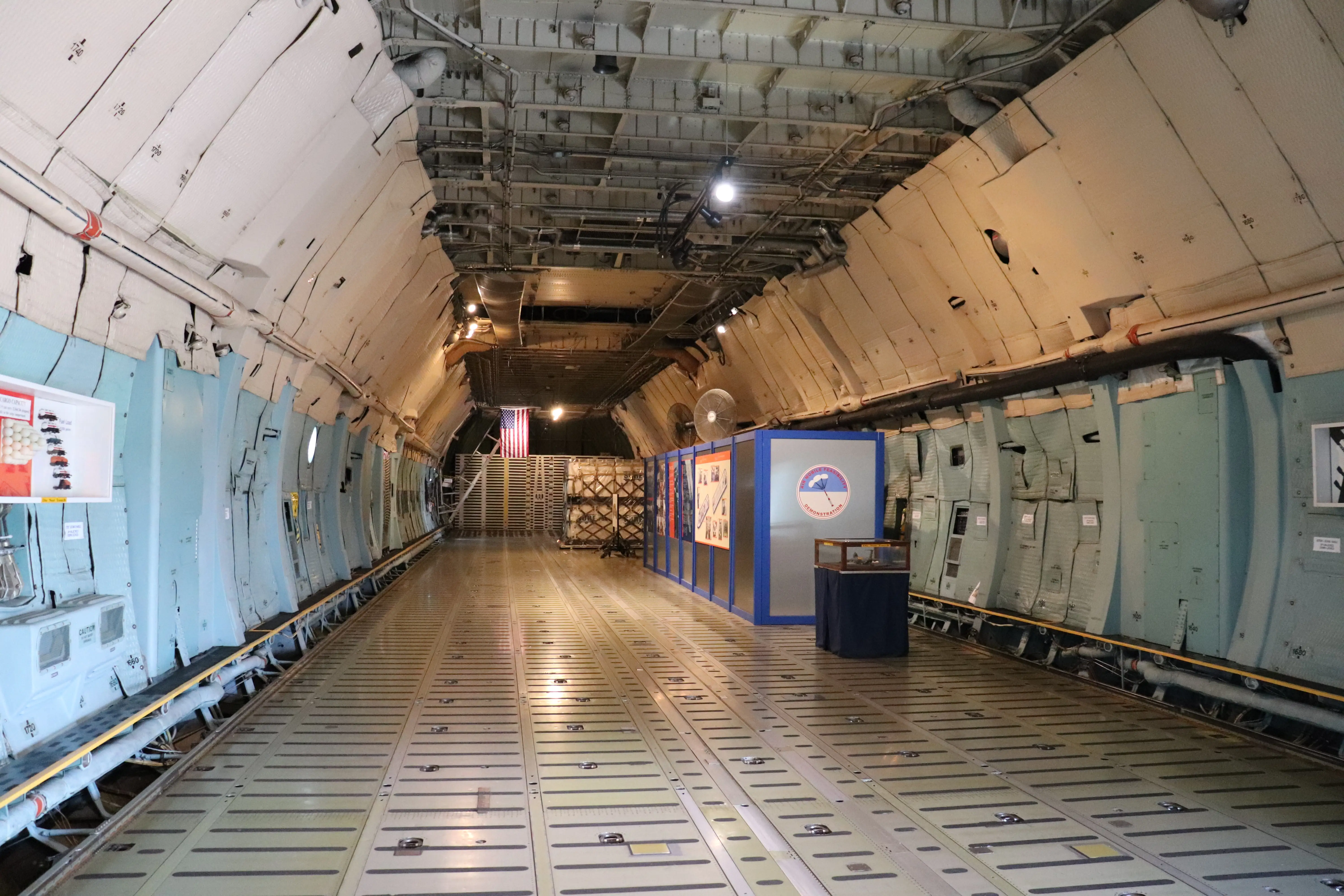 Inside the C-5A Galaxy.