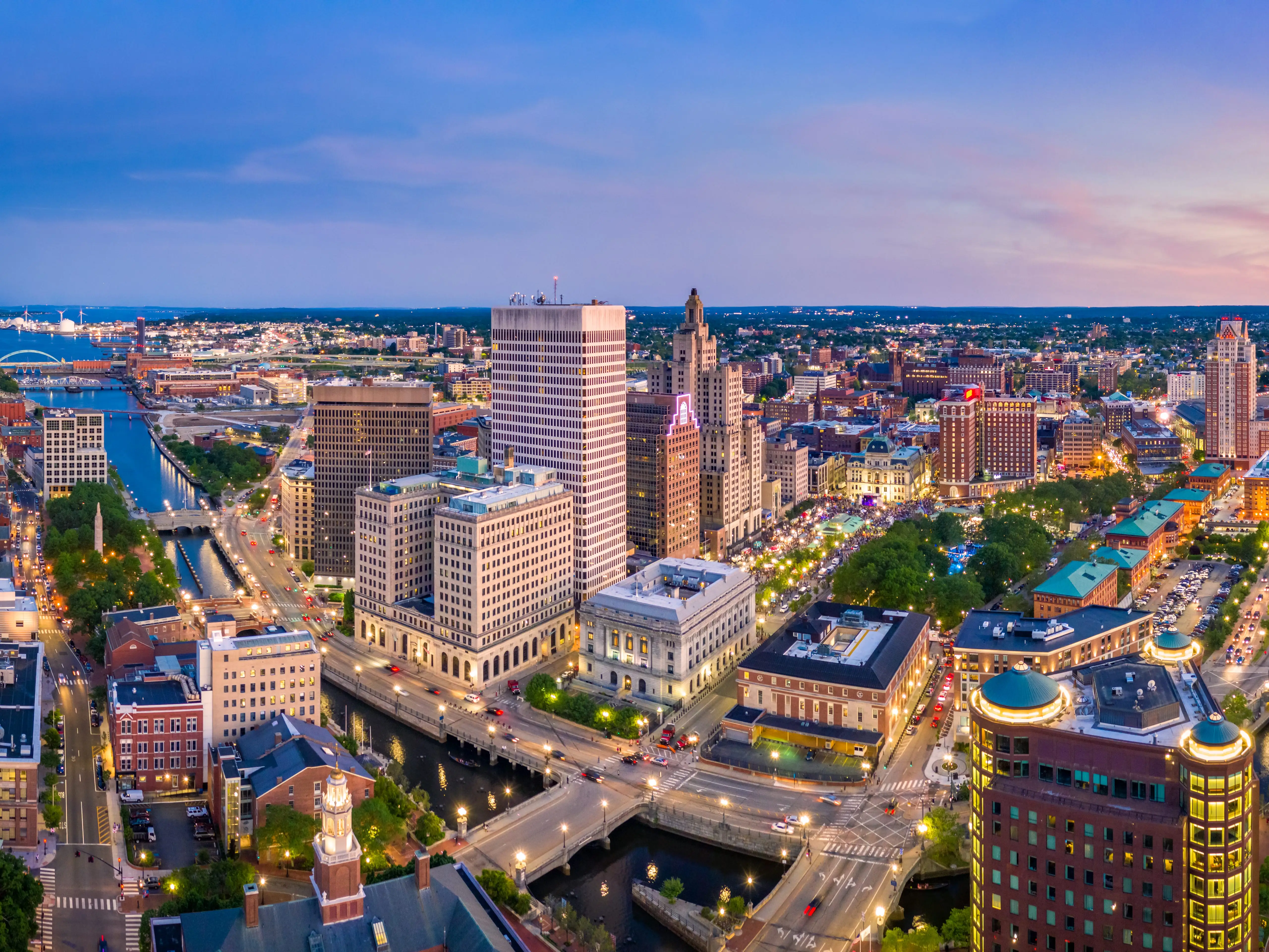 Providence, Rhode Island skyline.