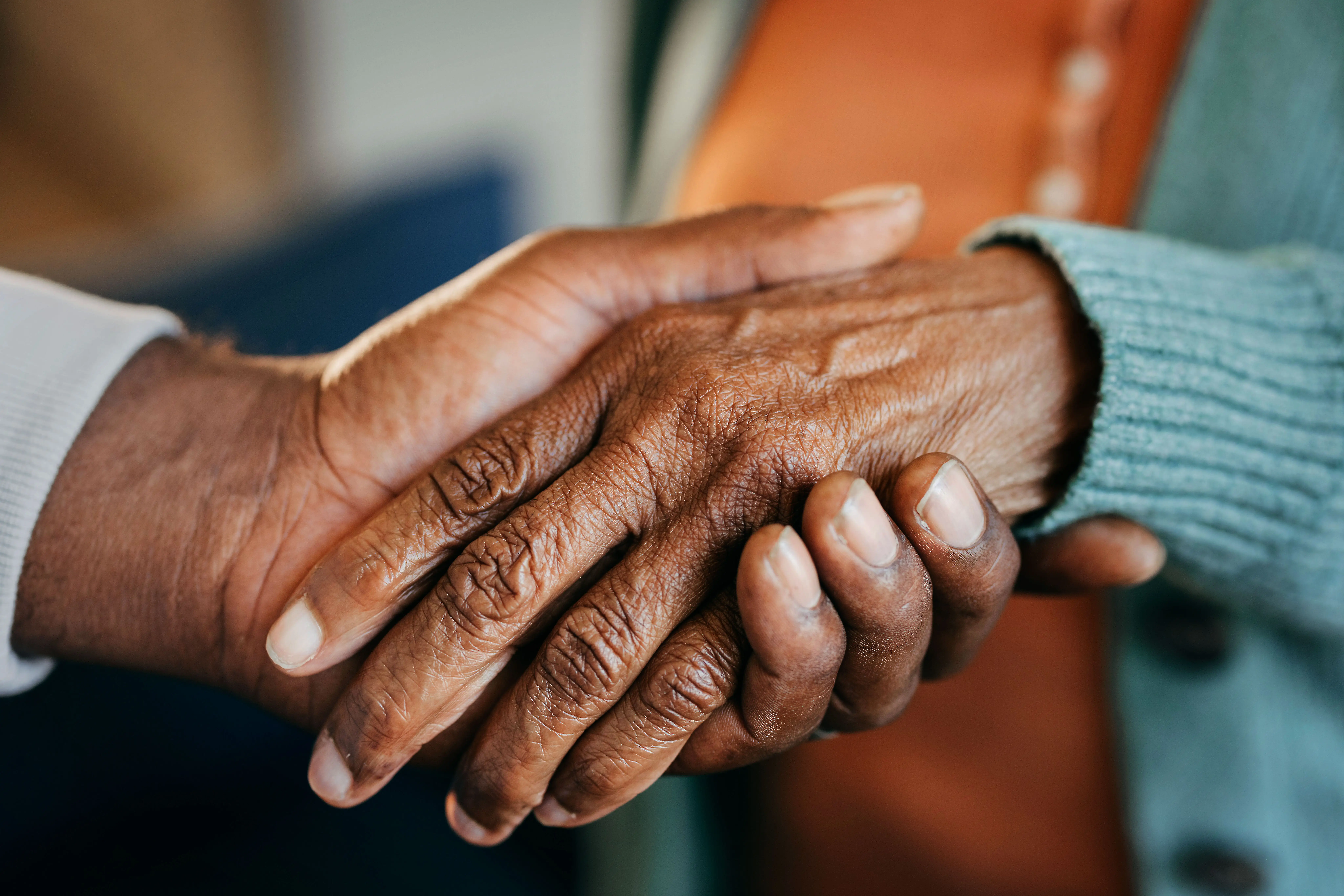 The author started smiling at his dad with dementia.