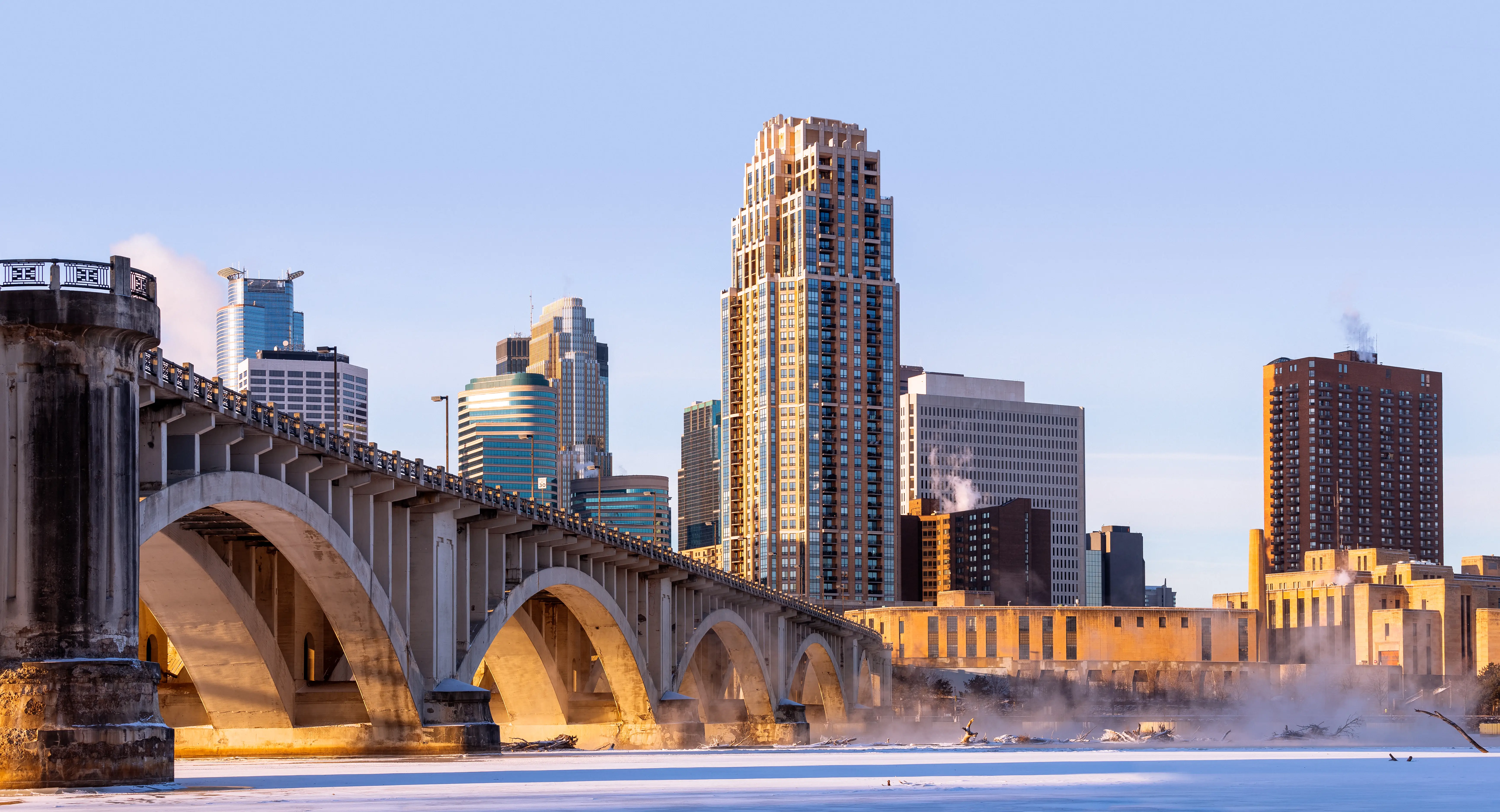 The Minneapolis skyline.