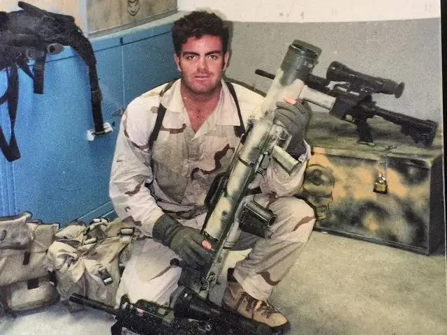 Brandon Webb while deployed