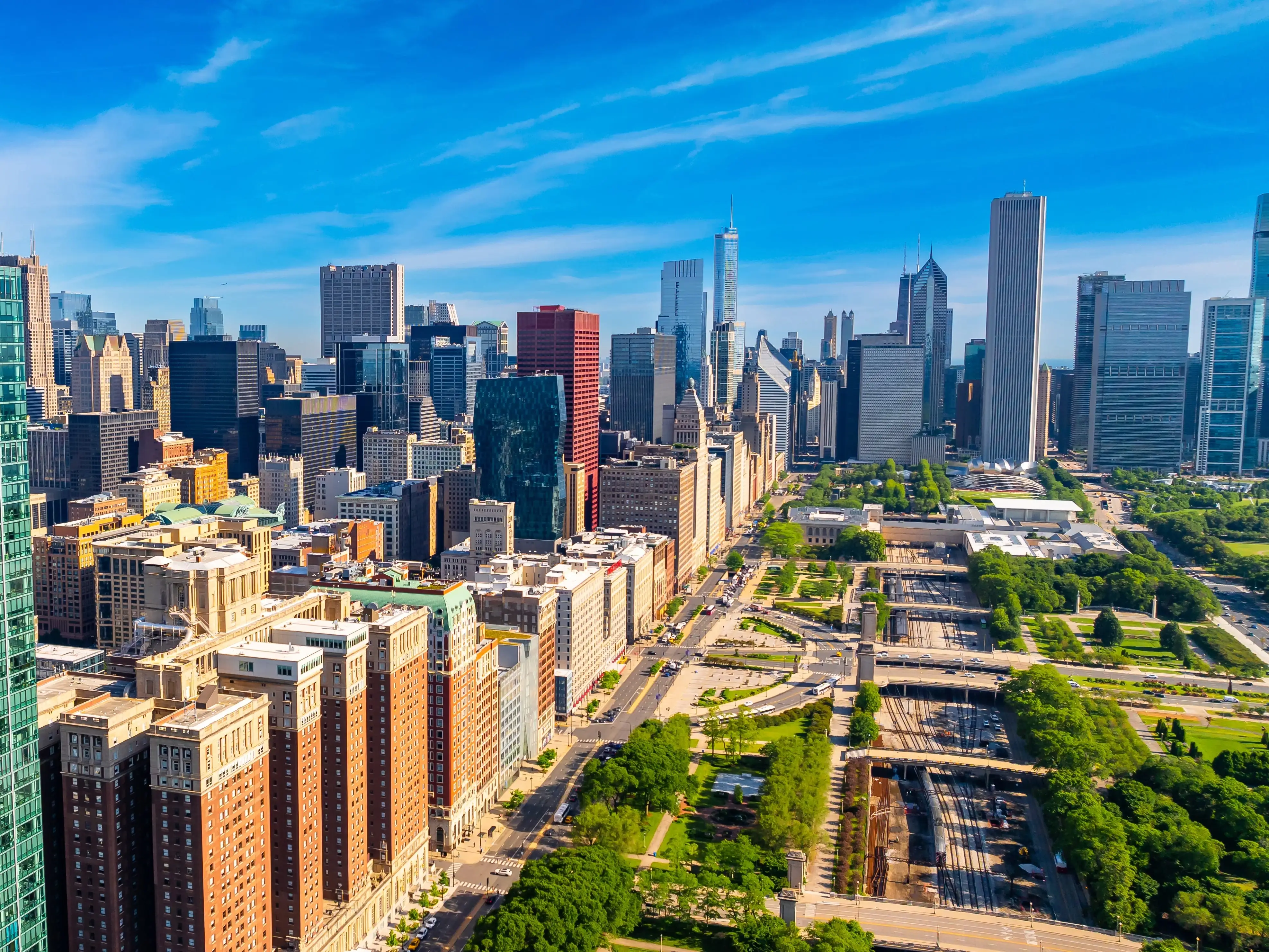 Buildings in Chicago, Illinois.