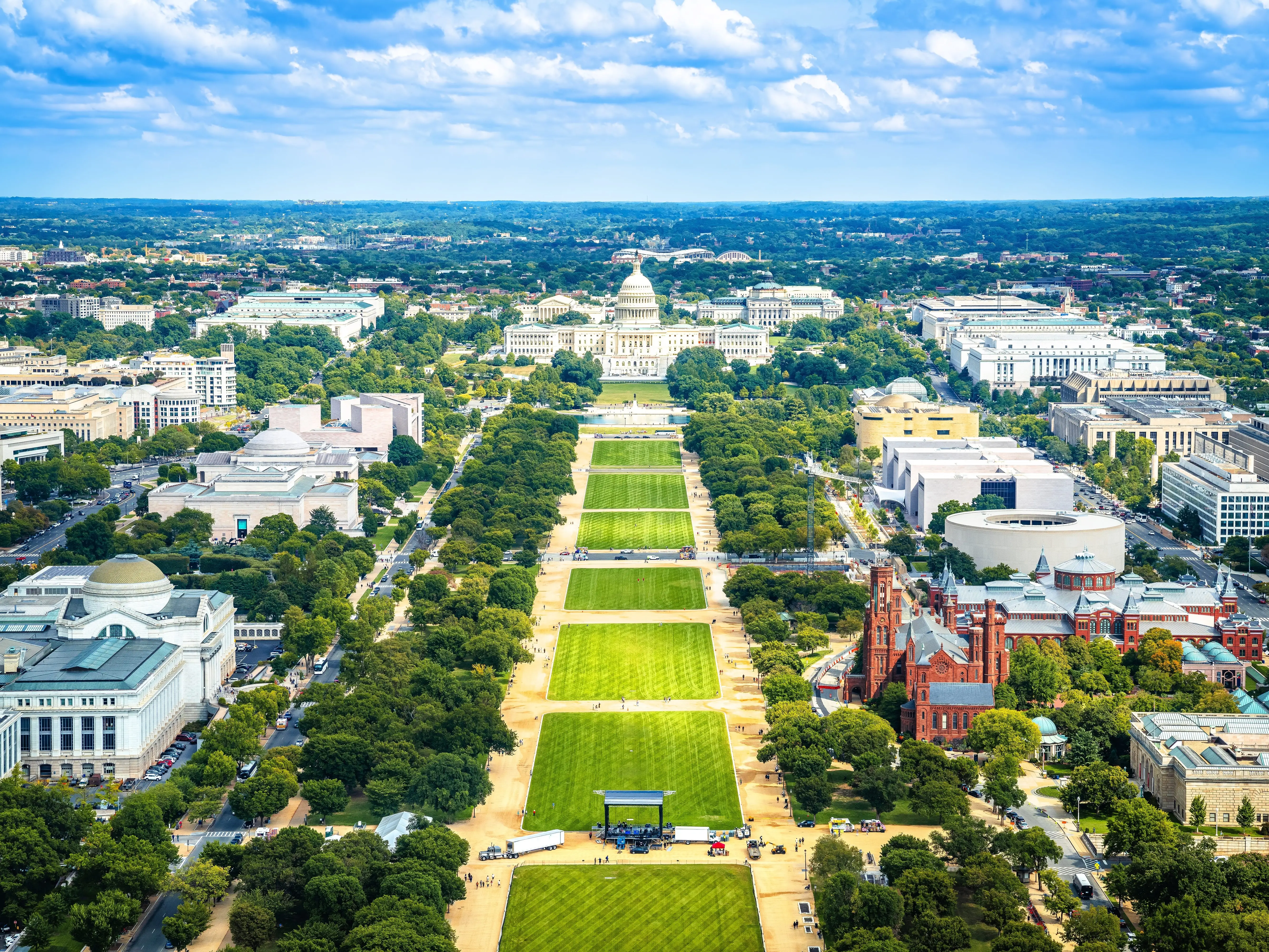 National mall in Washington, DC.