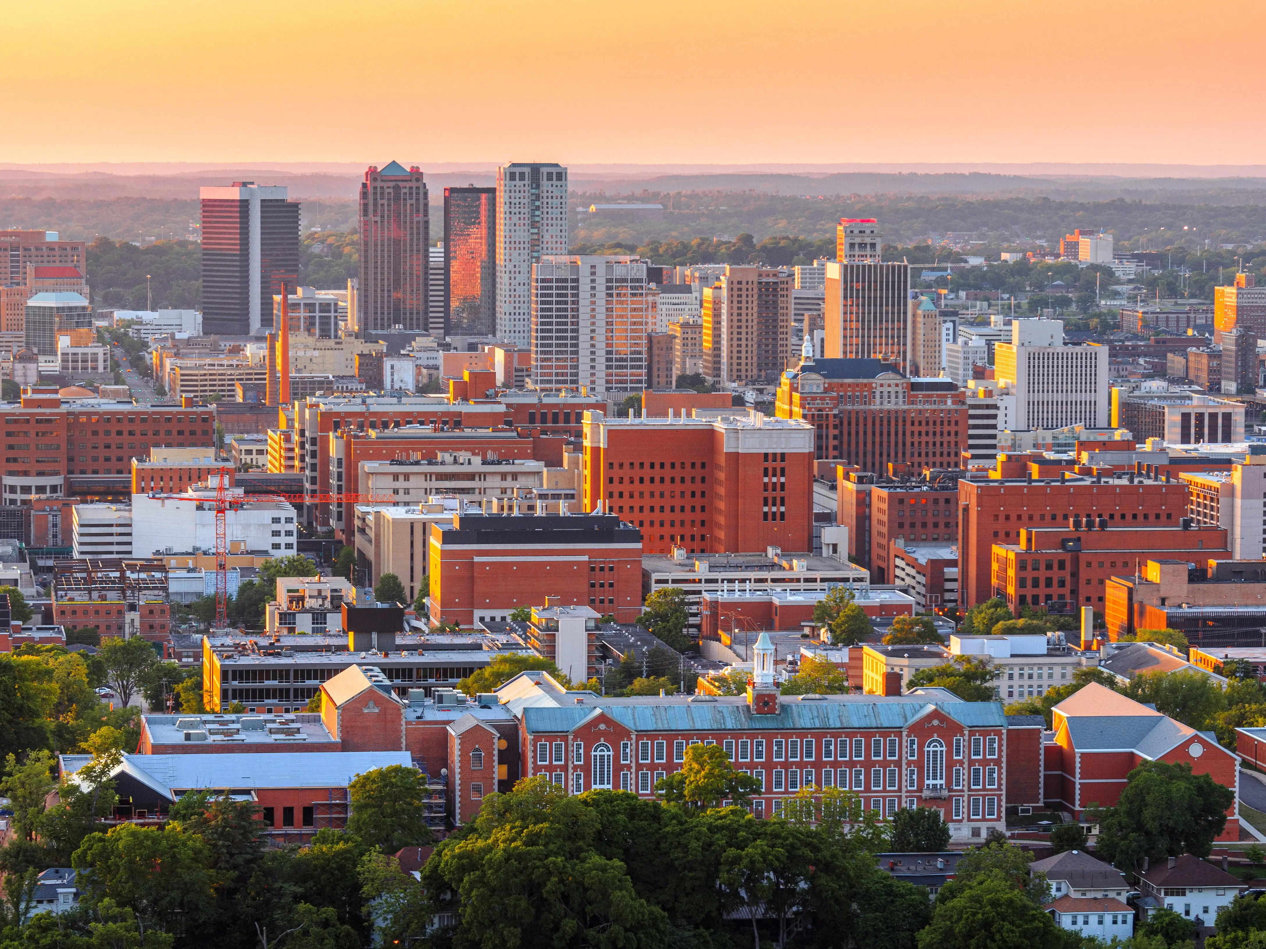 Buildings in Birmingham, Alabama.