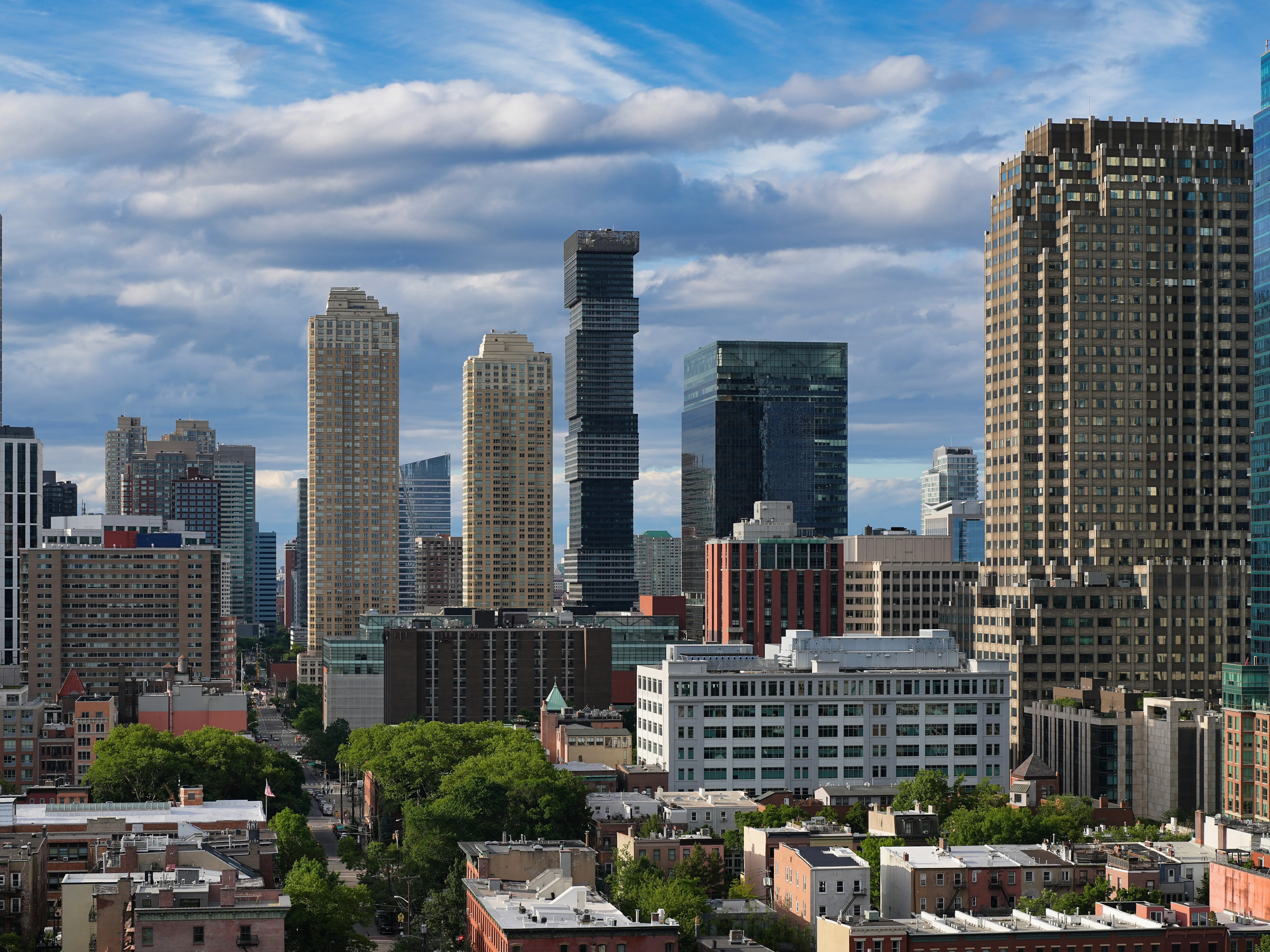 Buildings in Jersey City, New Jersey.