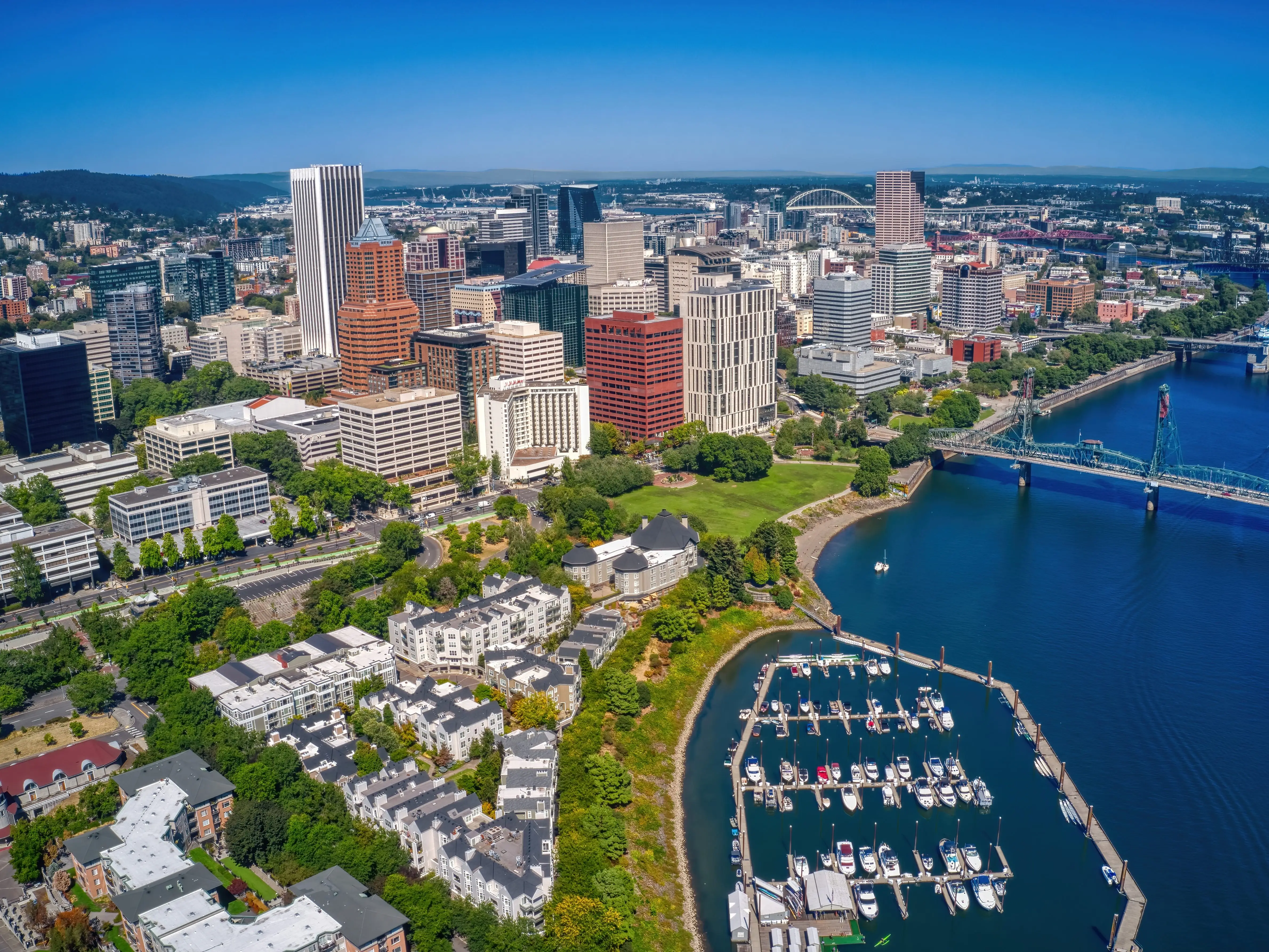 Buildings in Portland, Oregon.
